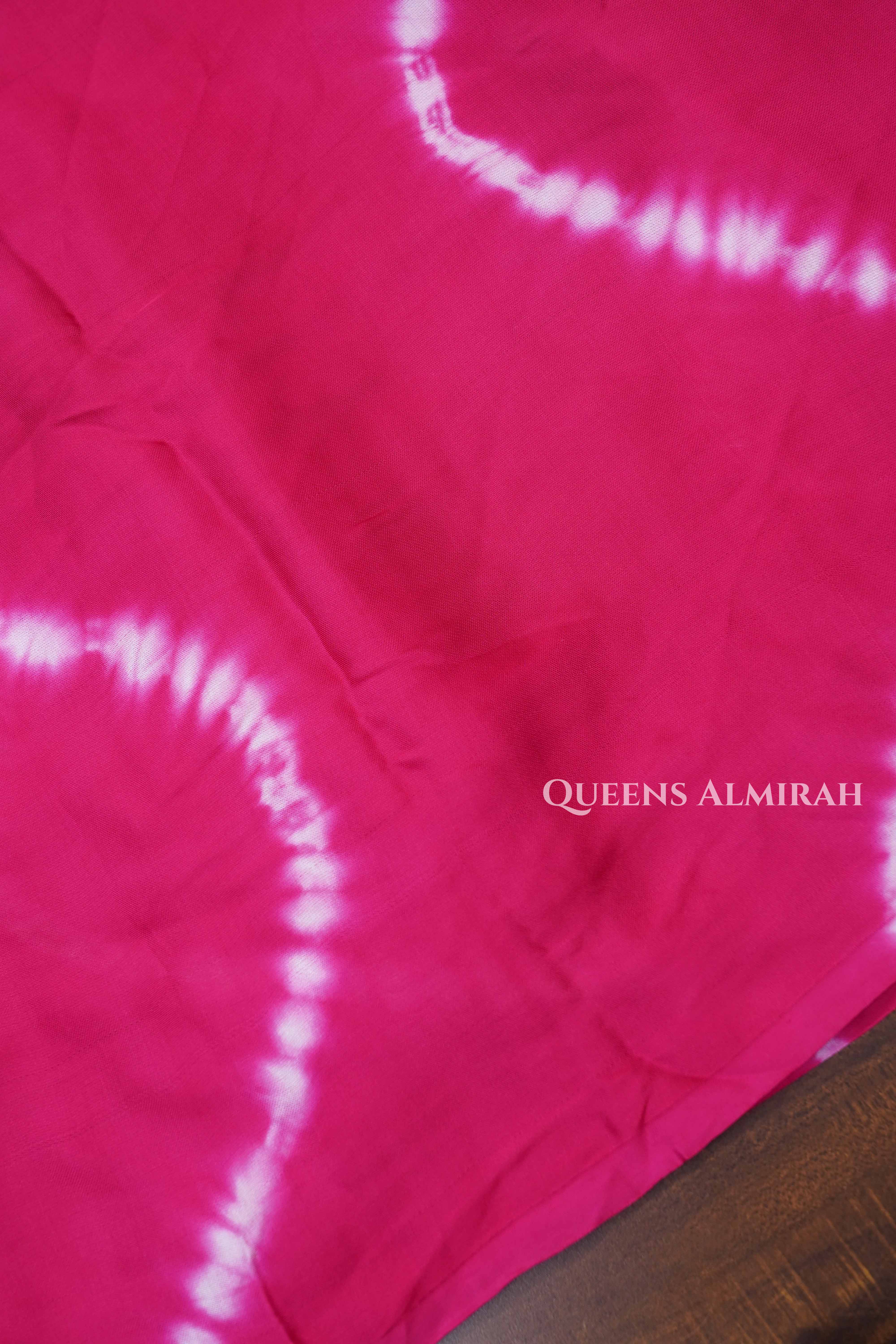 Magenta Pink Modal Silk Saree