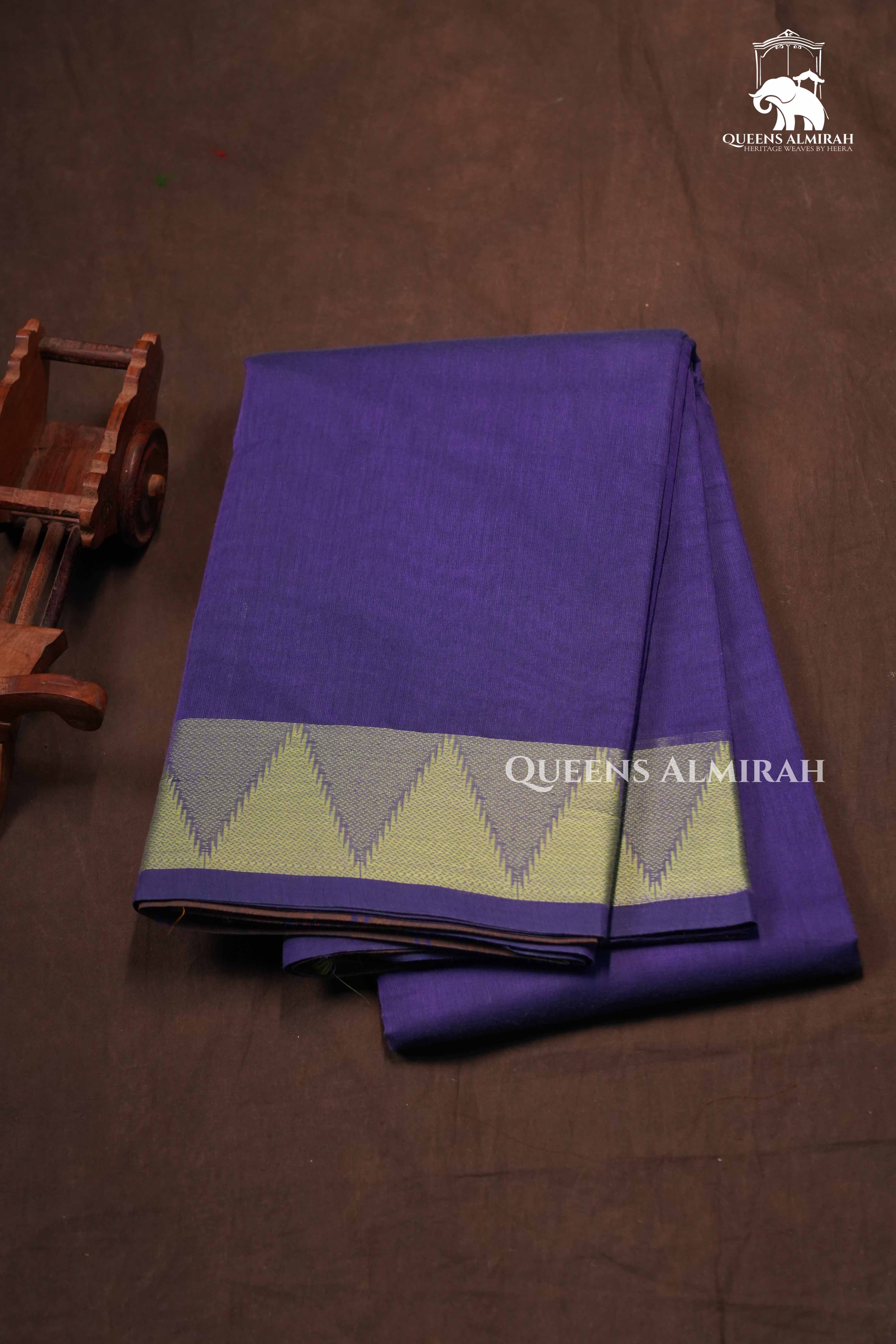 Purple Chettinad Cotton Saree