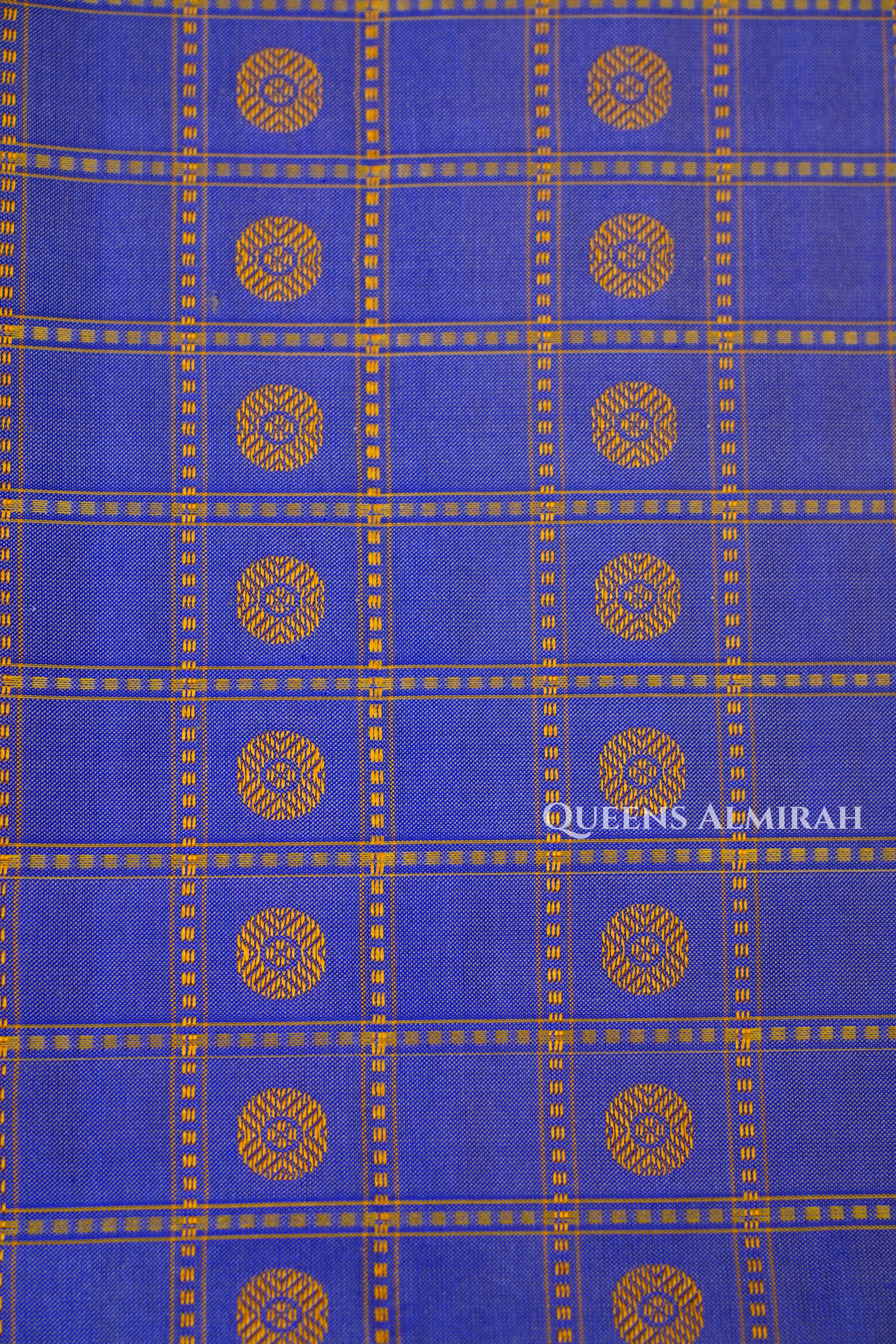 Lavender With Green Pure Kanchivaram Silk Saree