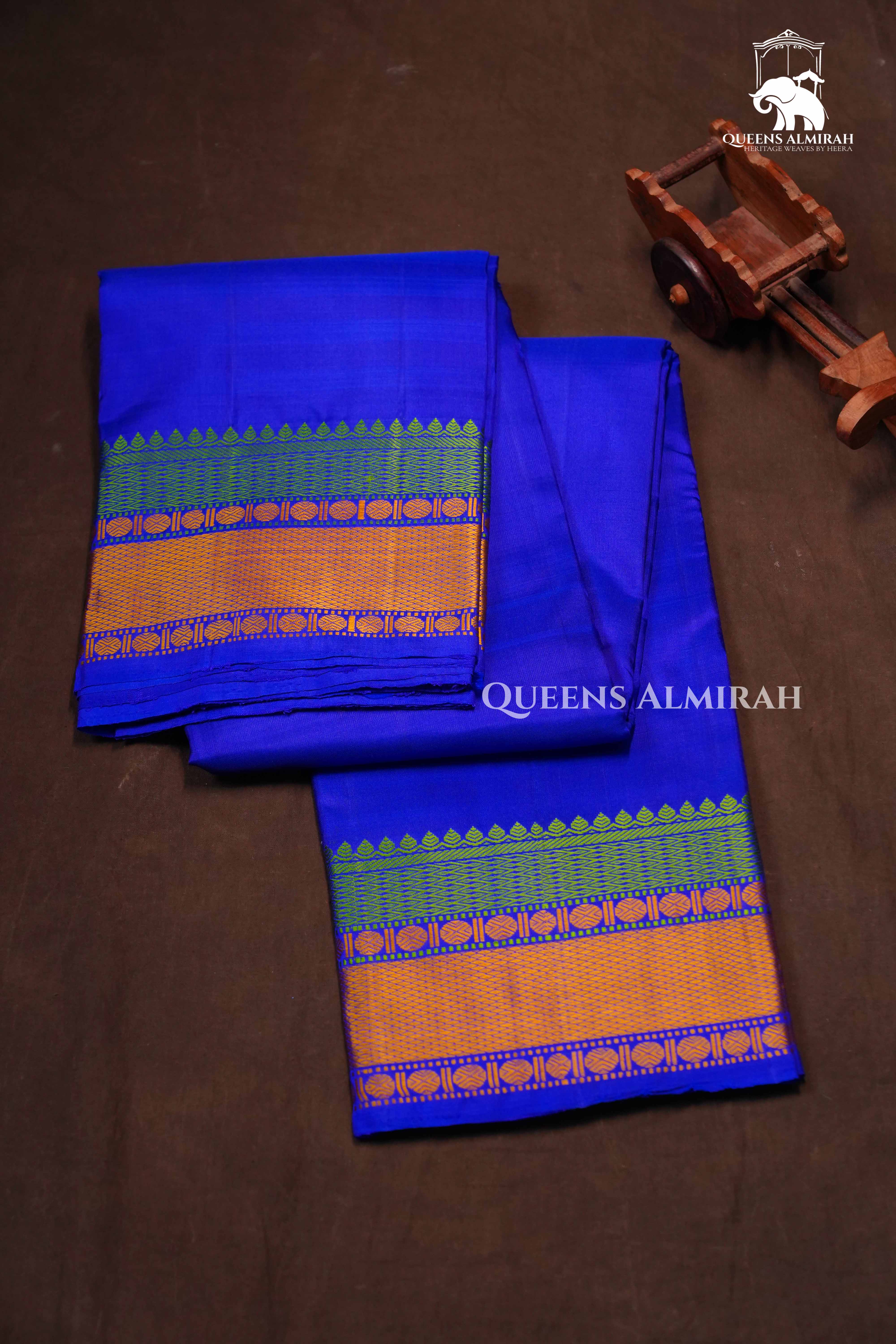 Royal Blue Pure Kanchivaram Silk Saree