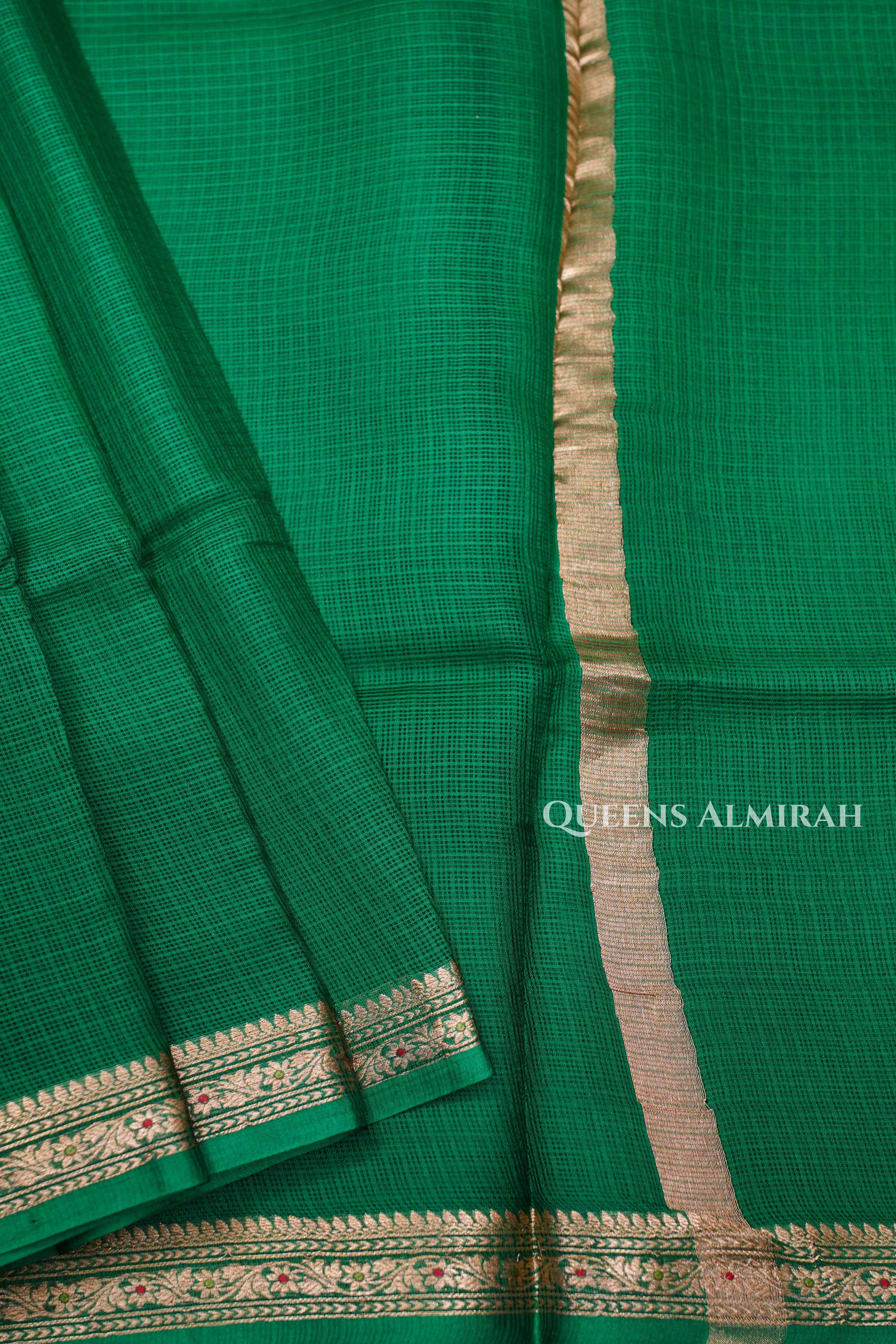 Green Kota Silk Saree