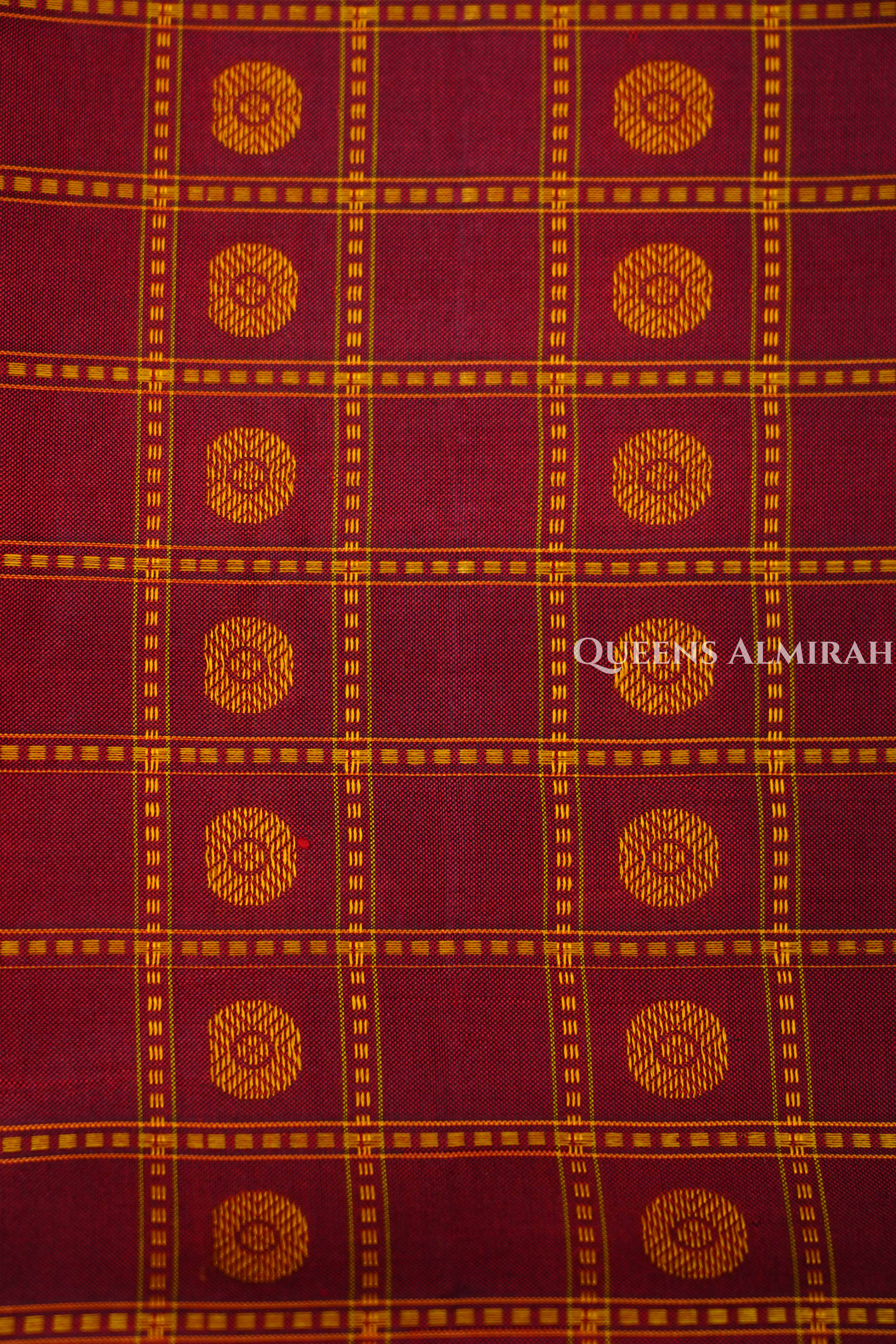 Kumkum Red With Greenish Yellow Pure Kanchivaram Silk Saree
