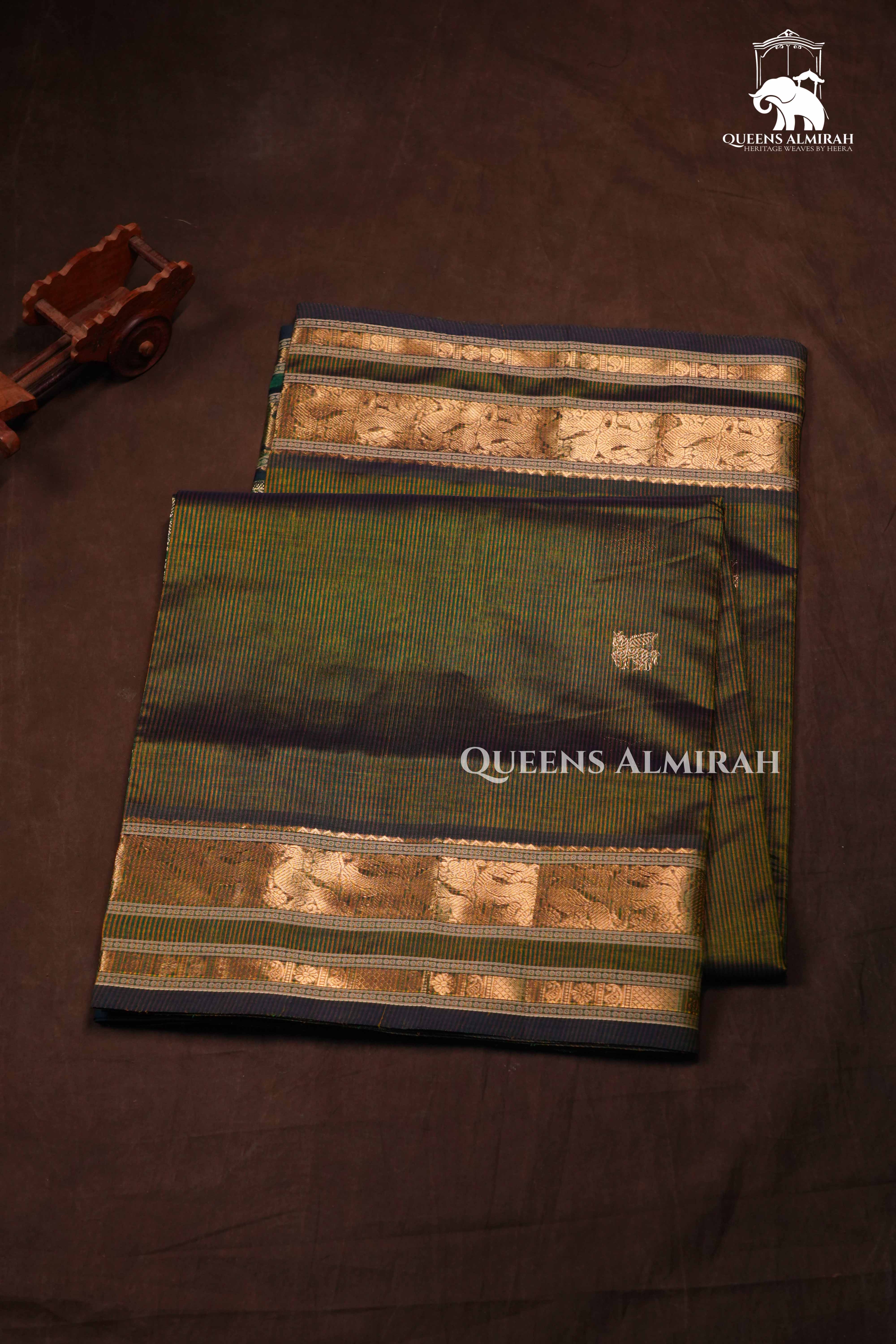 Green Karaikudi Chettinad Silk Cotton Saree