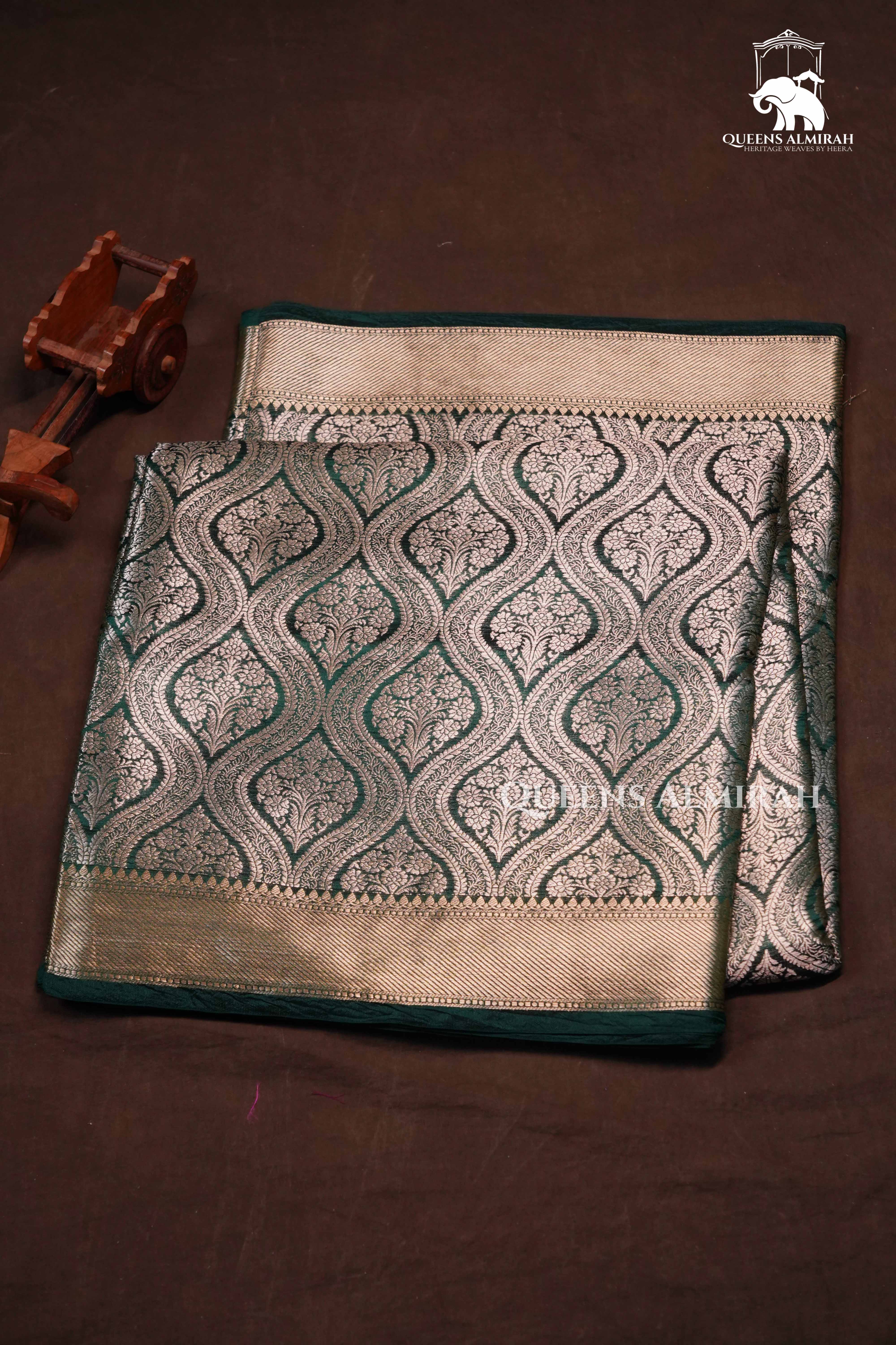 Green Banarasi Silk Saree