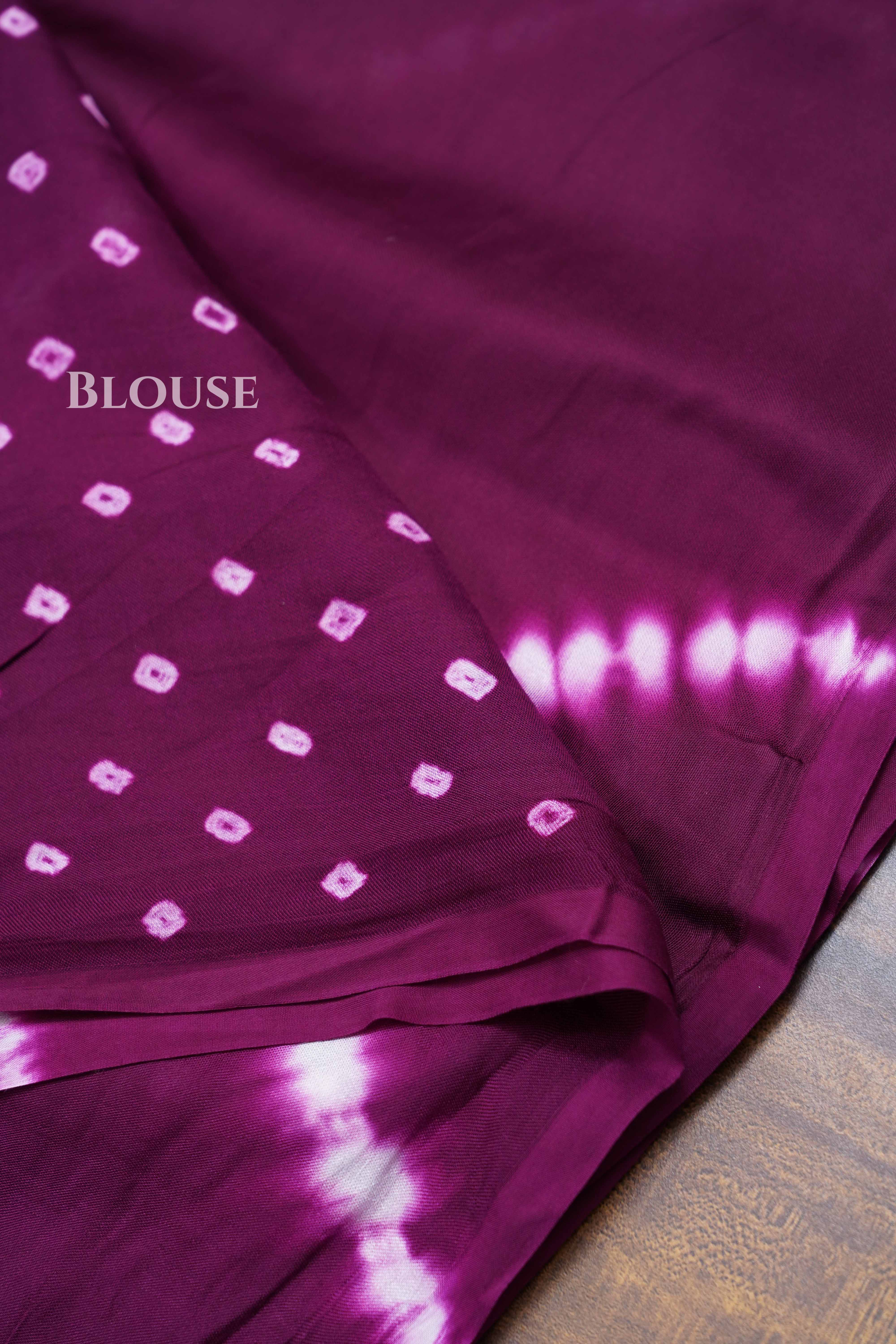 Purple Modal Silk Saree