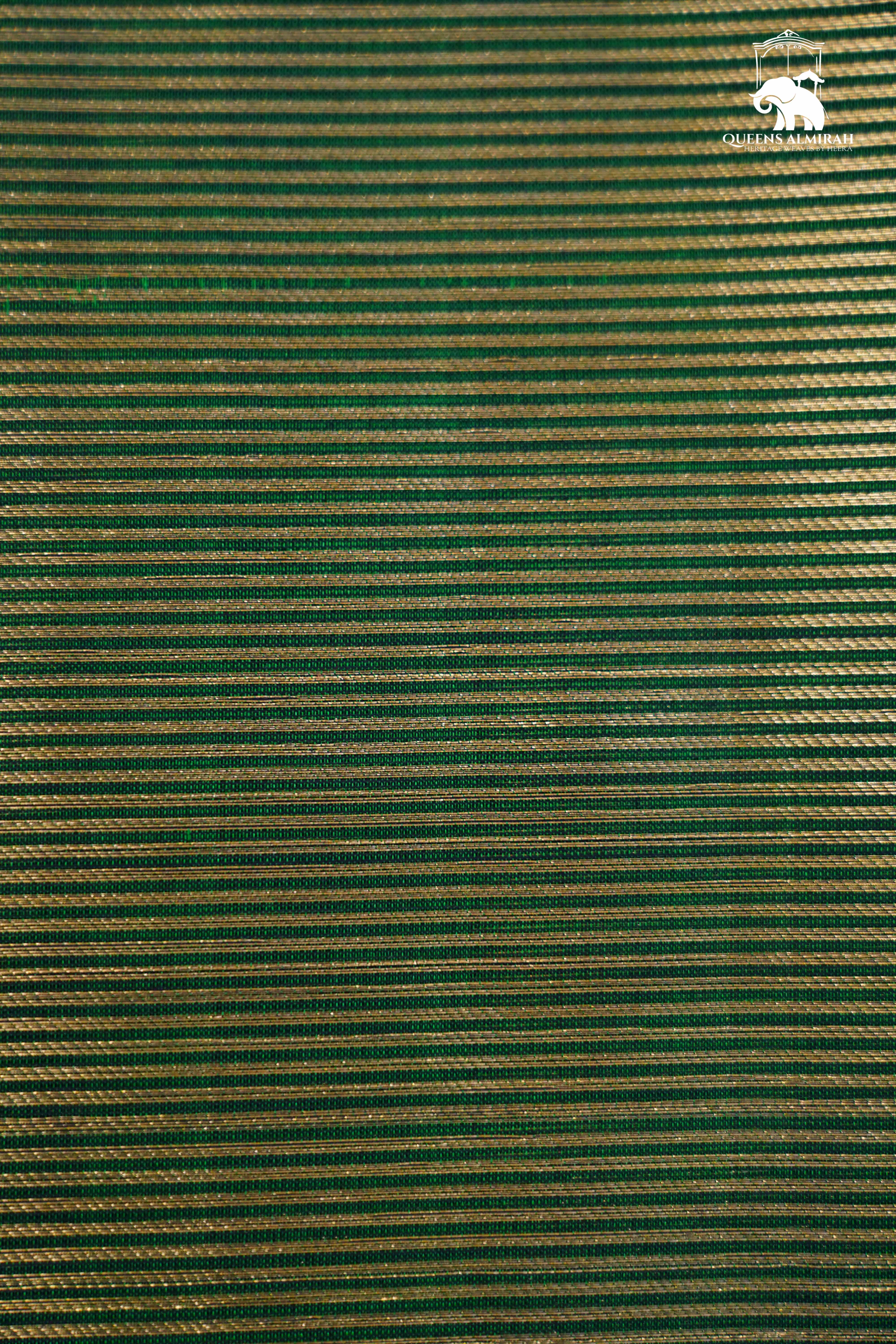 Dual Shade Of Green- Royal Karaikudi Chettinad Tissue Silk Cotton Saree