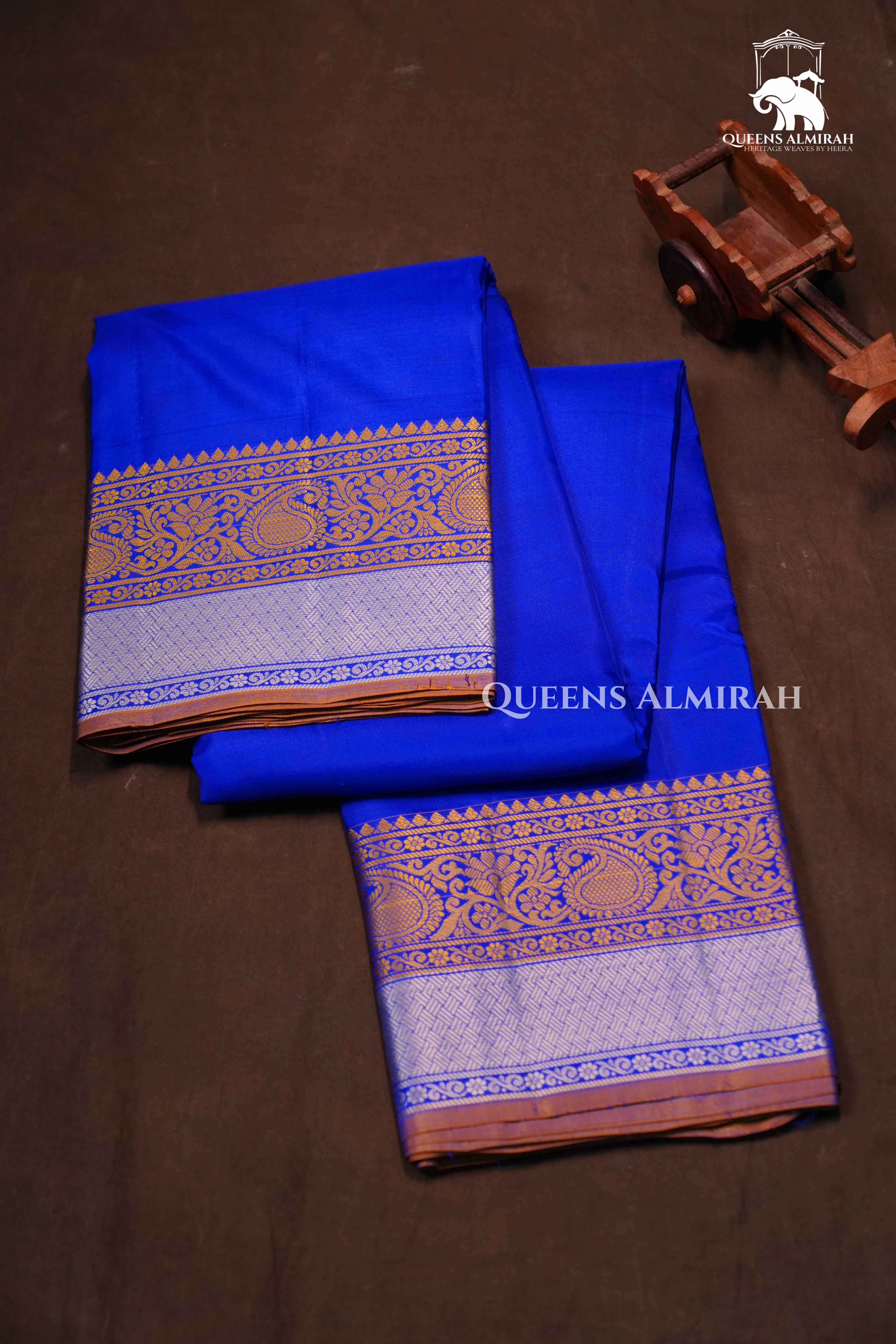 Royal Blue Pure Kanchivaram Silk Saree