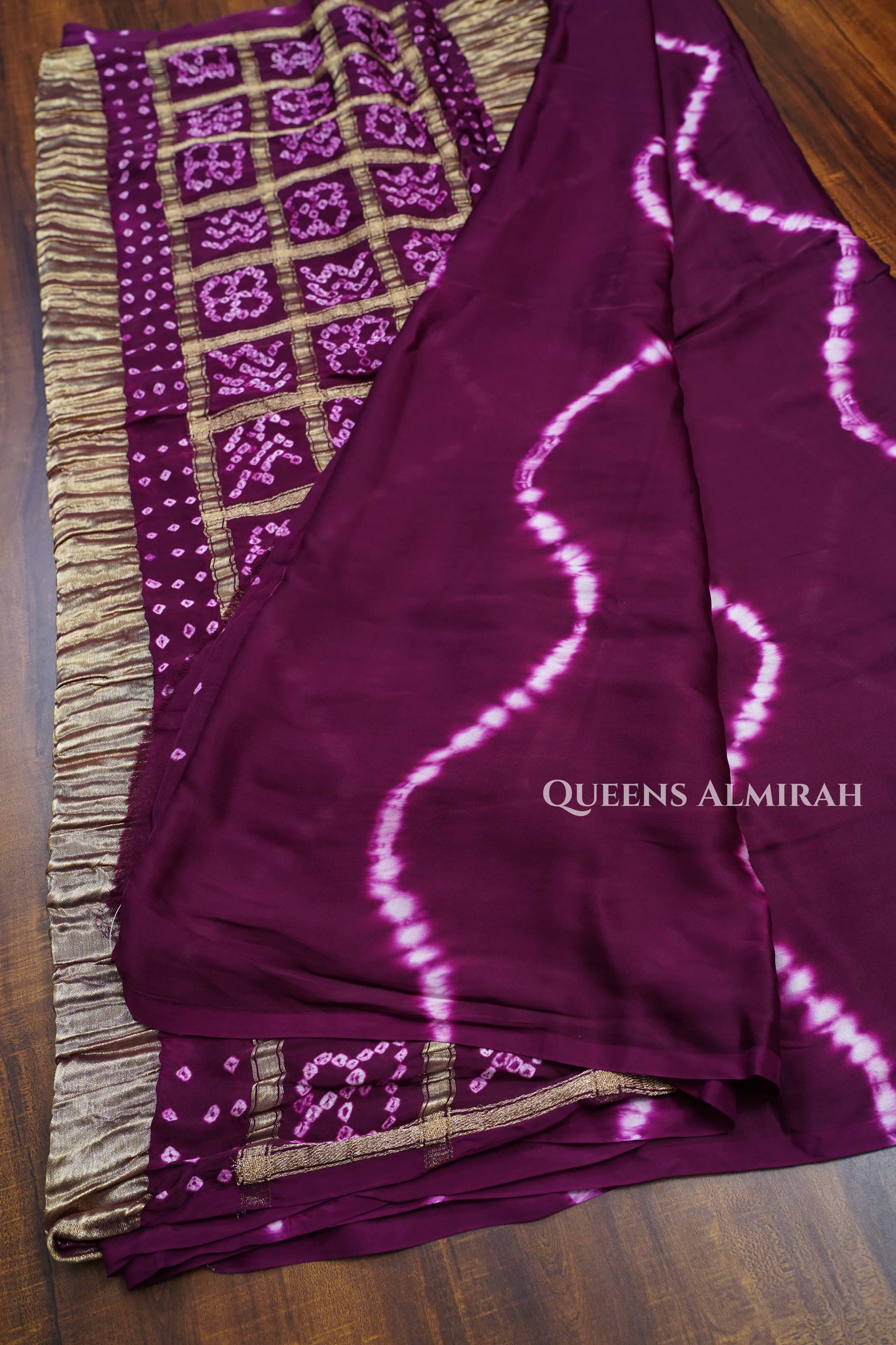 Purple Modal Silk Saree