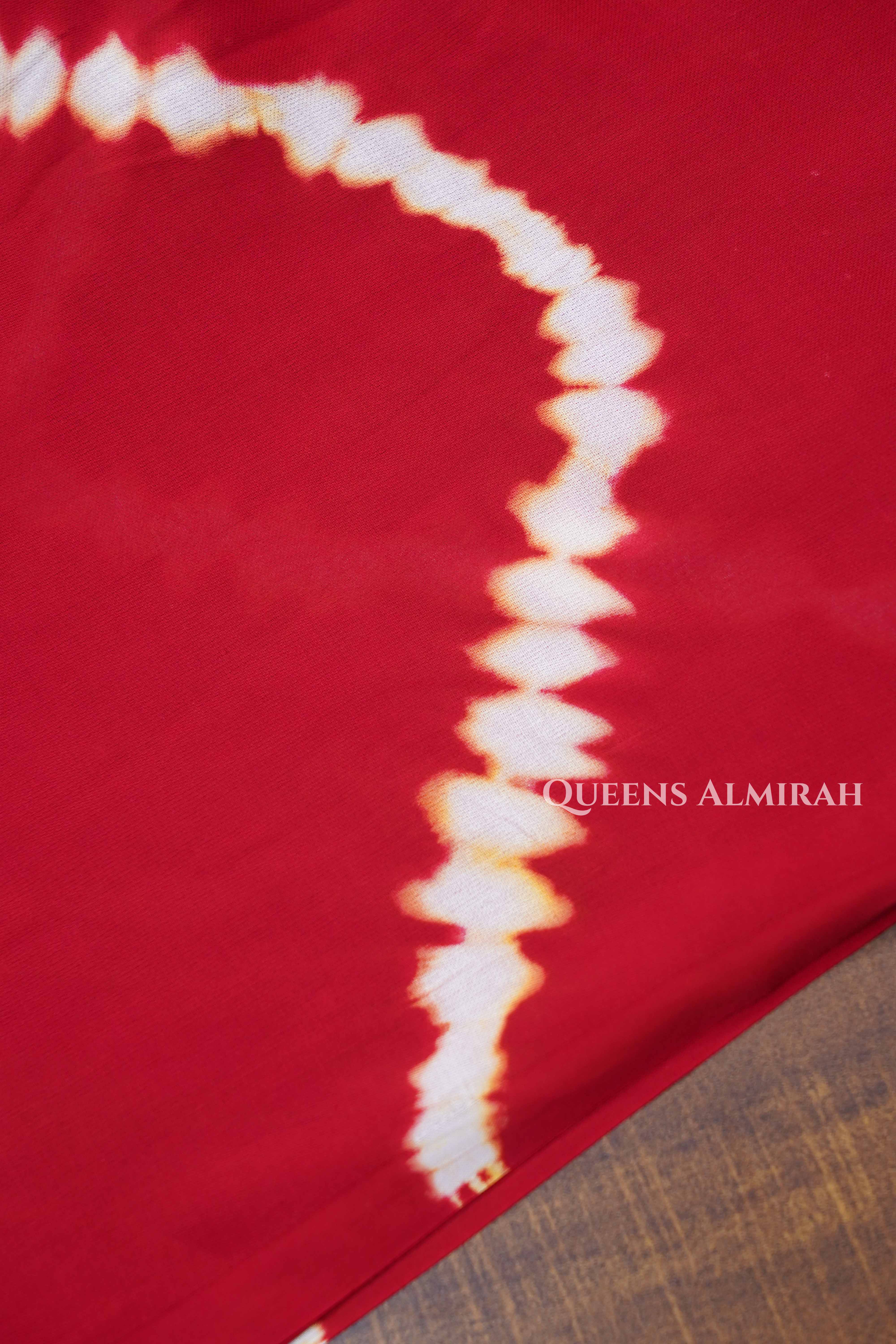 Red Modal Silk Saree