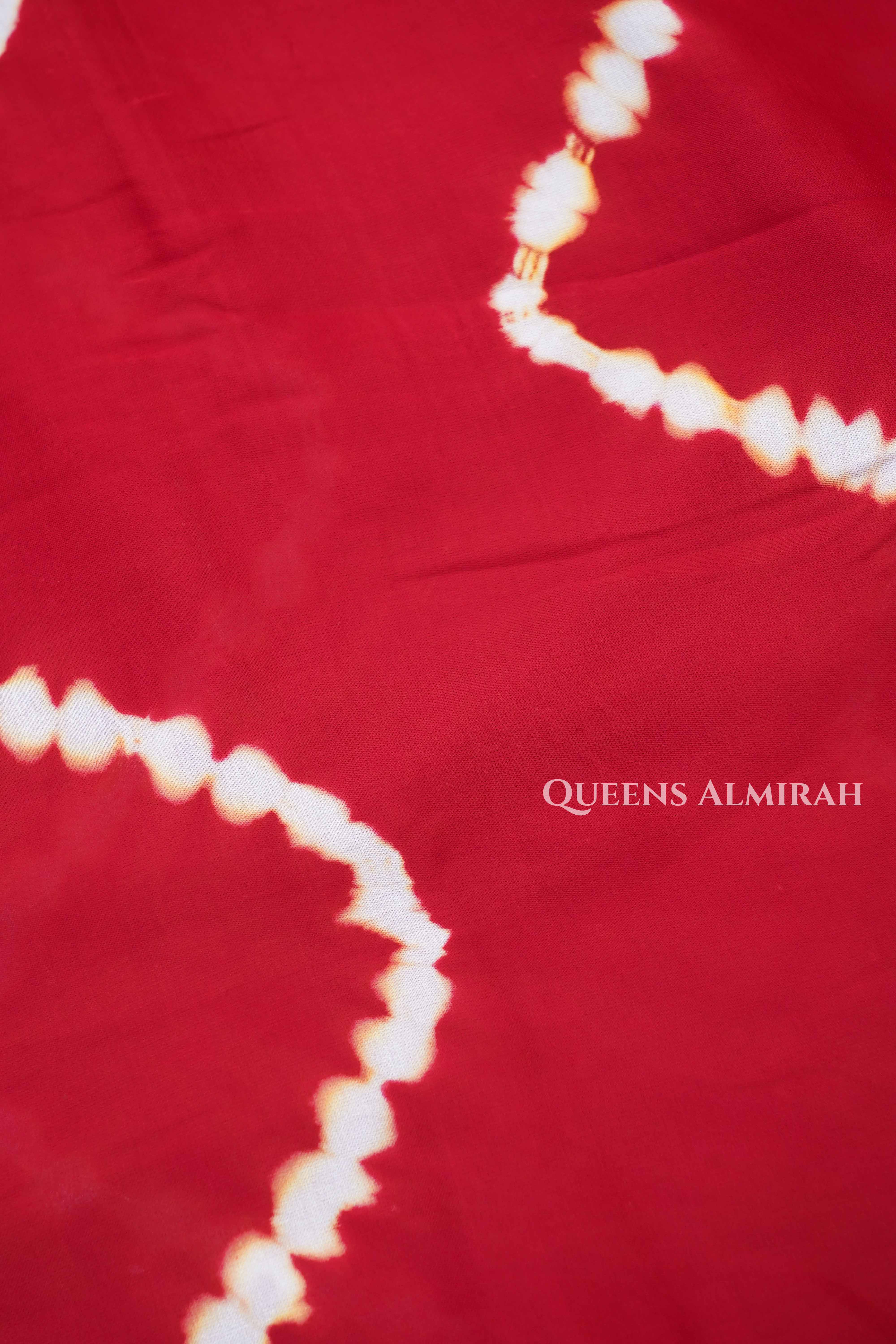 Red Modal Silk Saree