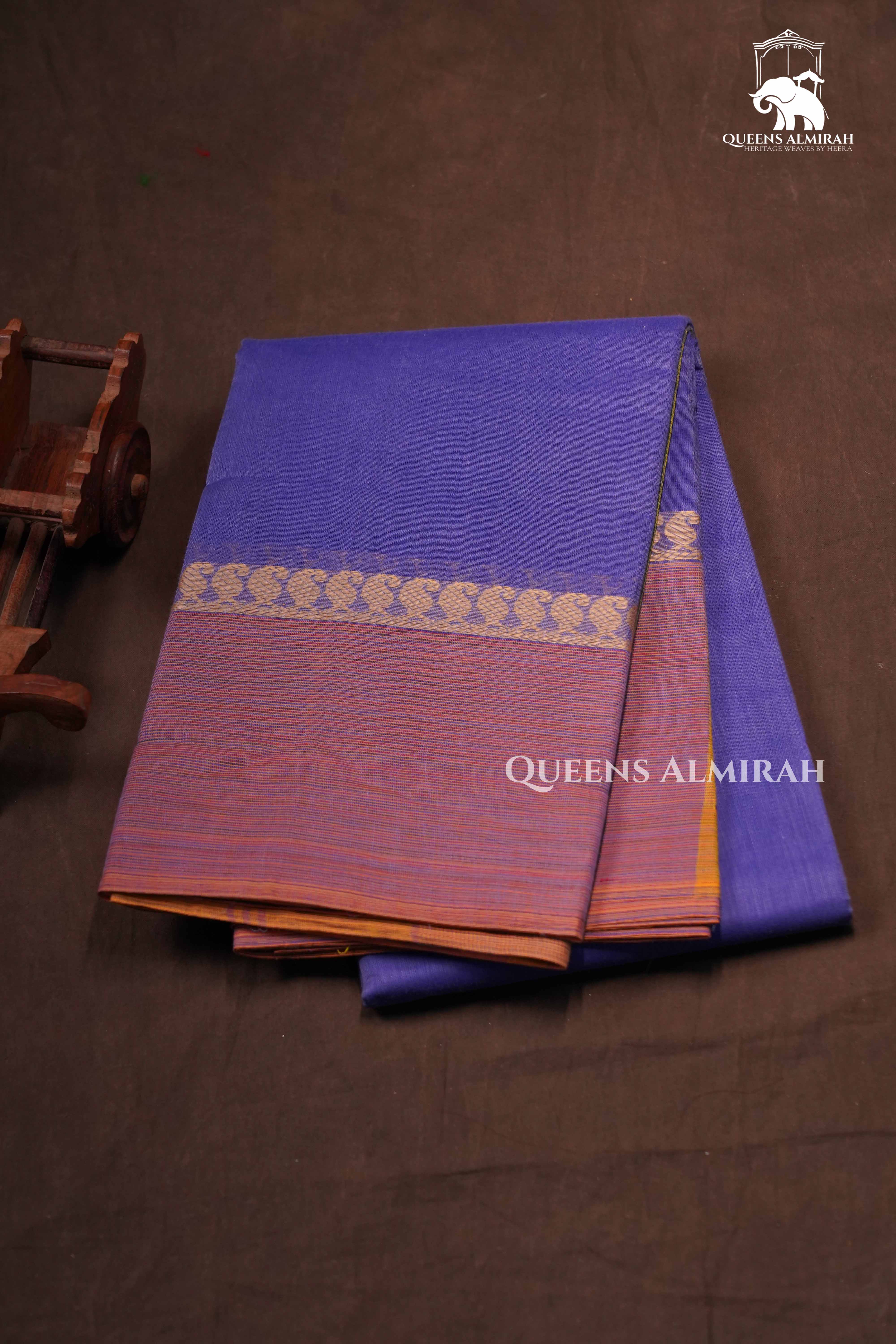 Lavender Chettinad Cotton Saree