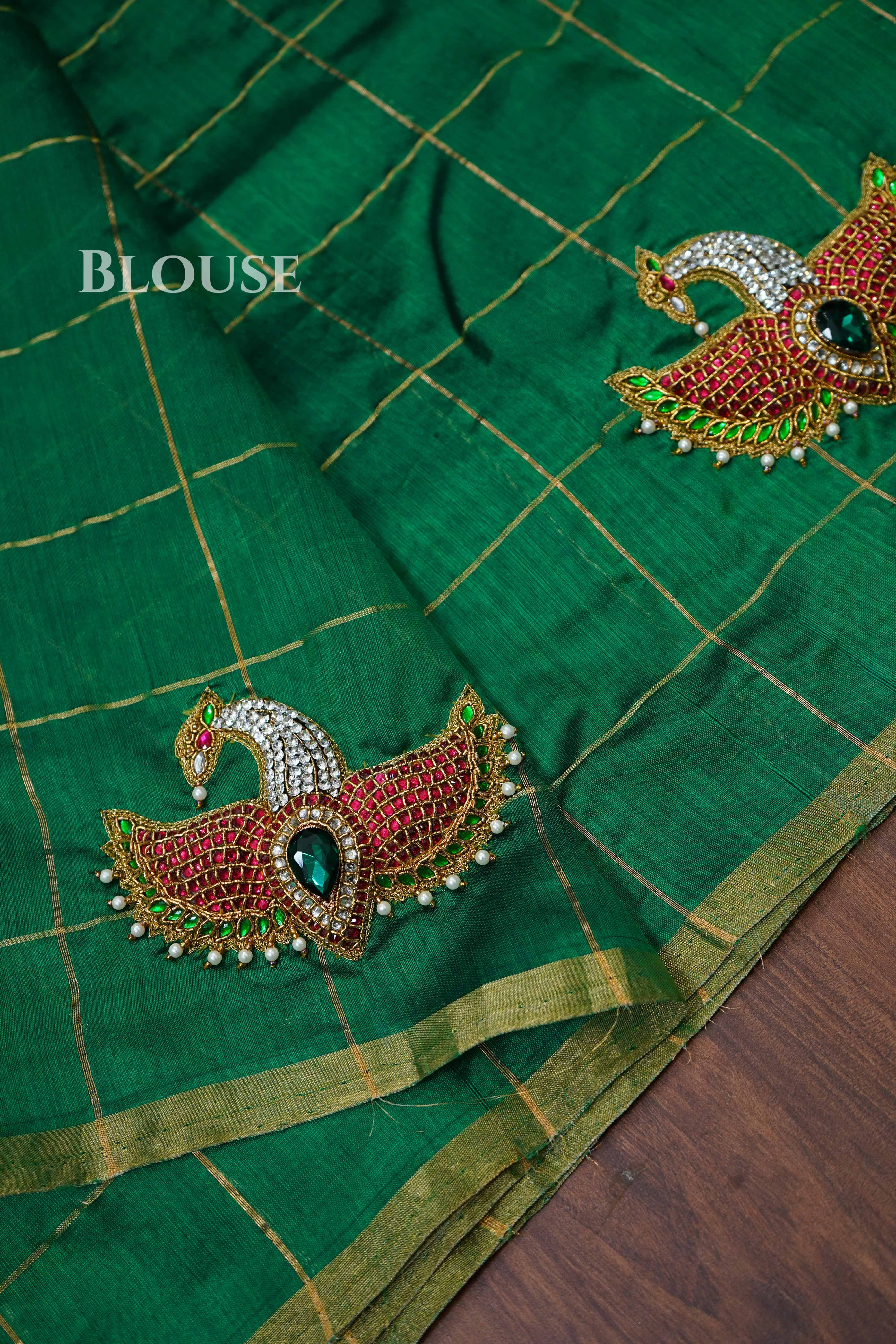 Maya Pakshi Designer Pure Chanderi Silk Saree
