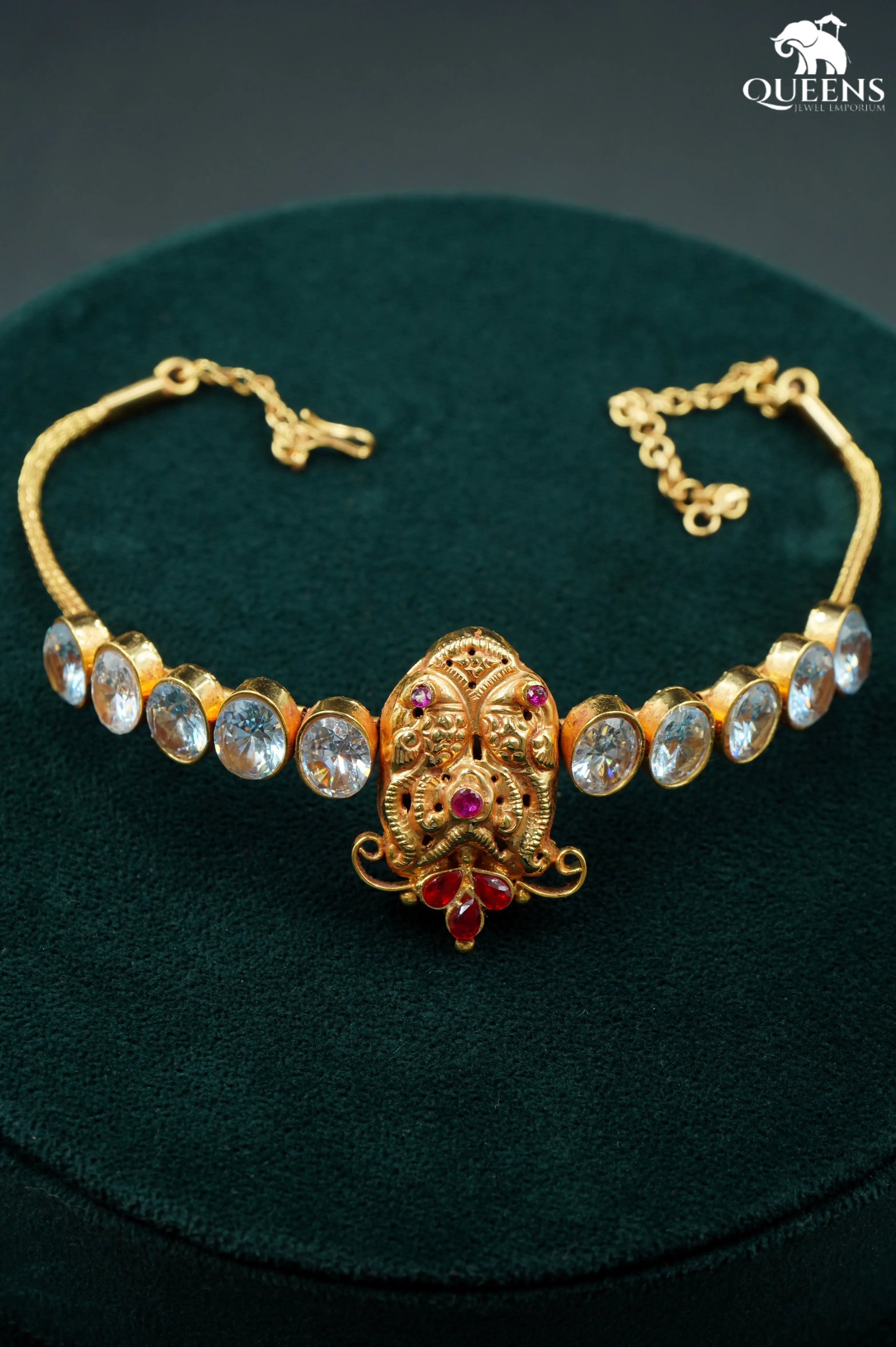 ANKITA CHOKER - WHITE - Queens Jewel Emporium