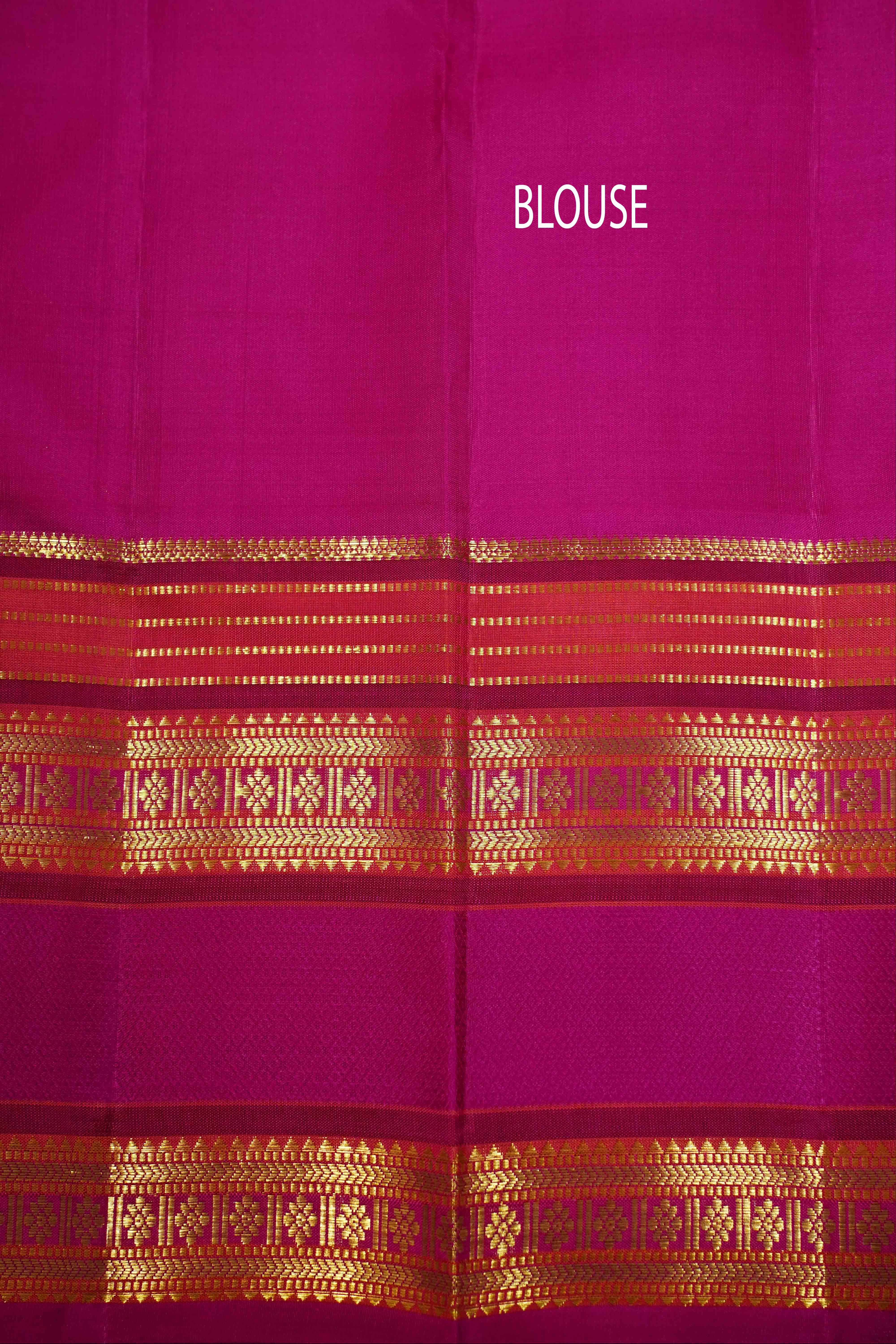 BOTTLE GREEN WITH GRAPE PURPLE KANCHIVARAM SILK SAREE - Queens Jewel Emporium