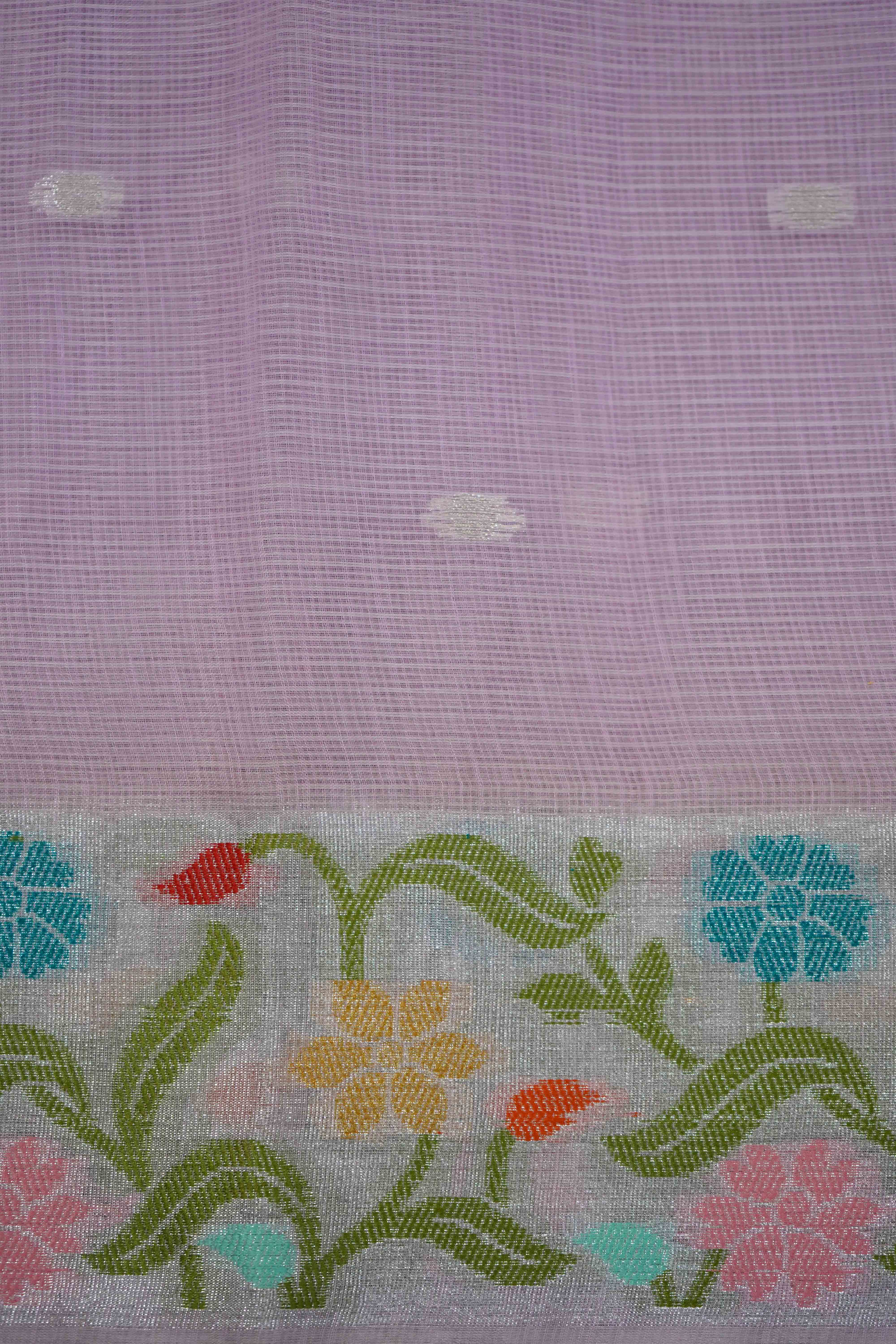 BUBBLEGUM PINK KOTA SILK COTTON SAREE - Queens Jewel Emporium