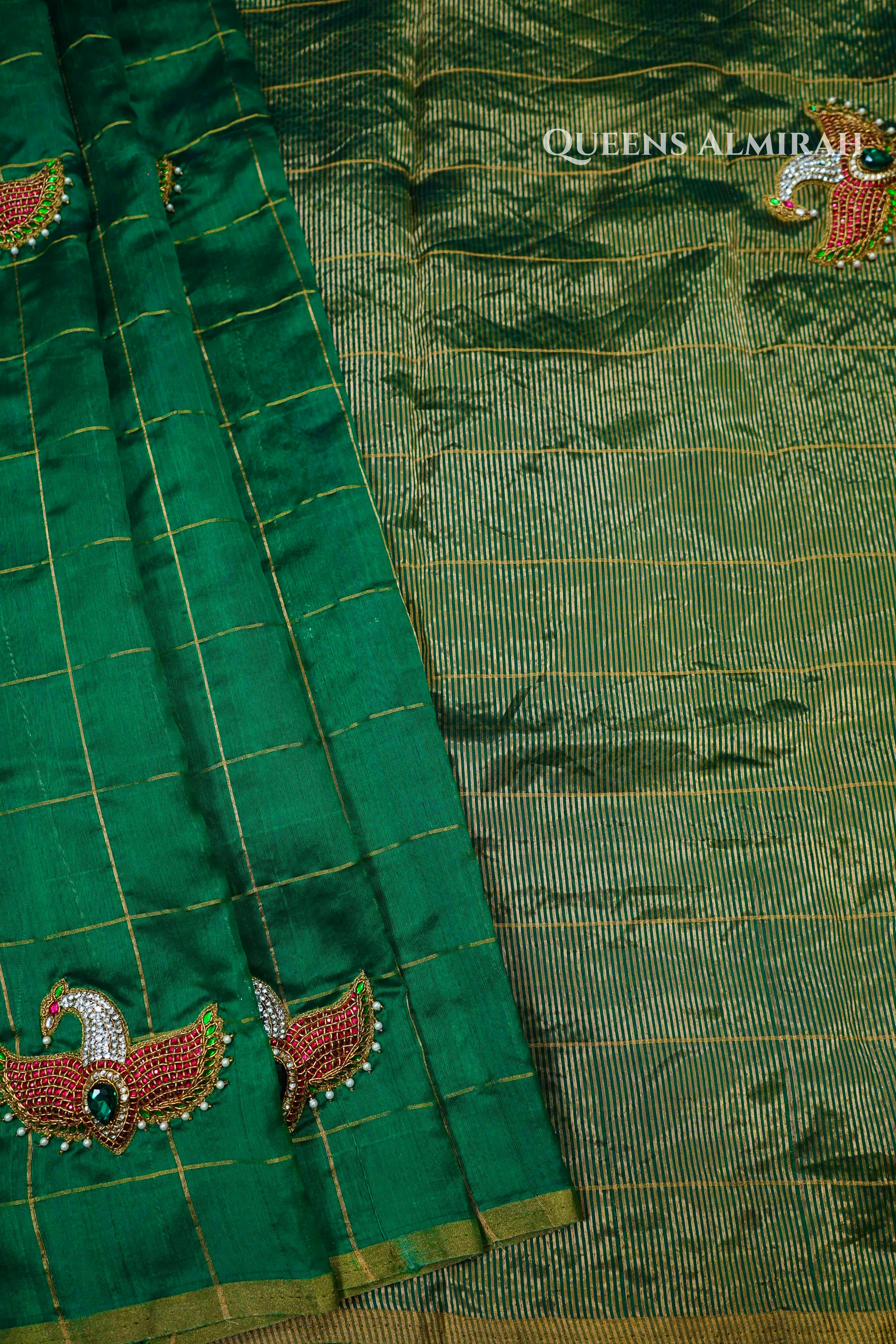 Maya Pakshi Designer Pure Chanderi Silk Saree