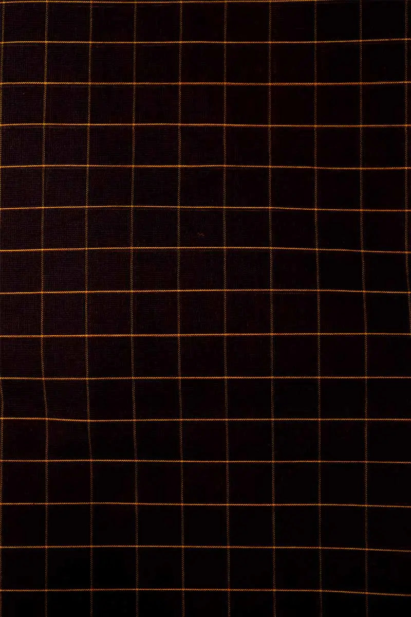 DARK MAROON WITH GANGA JAMUNA KANCHI COTTON SAREE - Queens Jewel Emporium