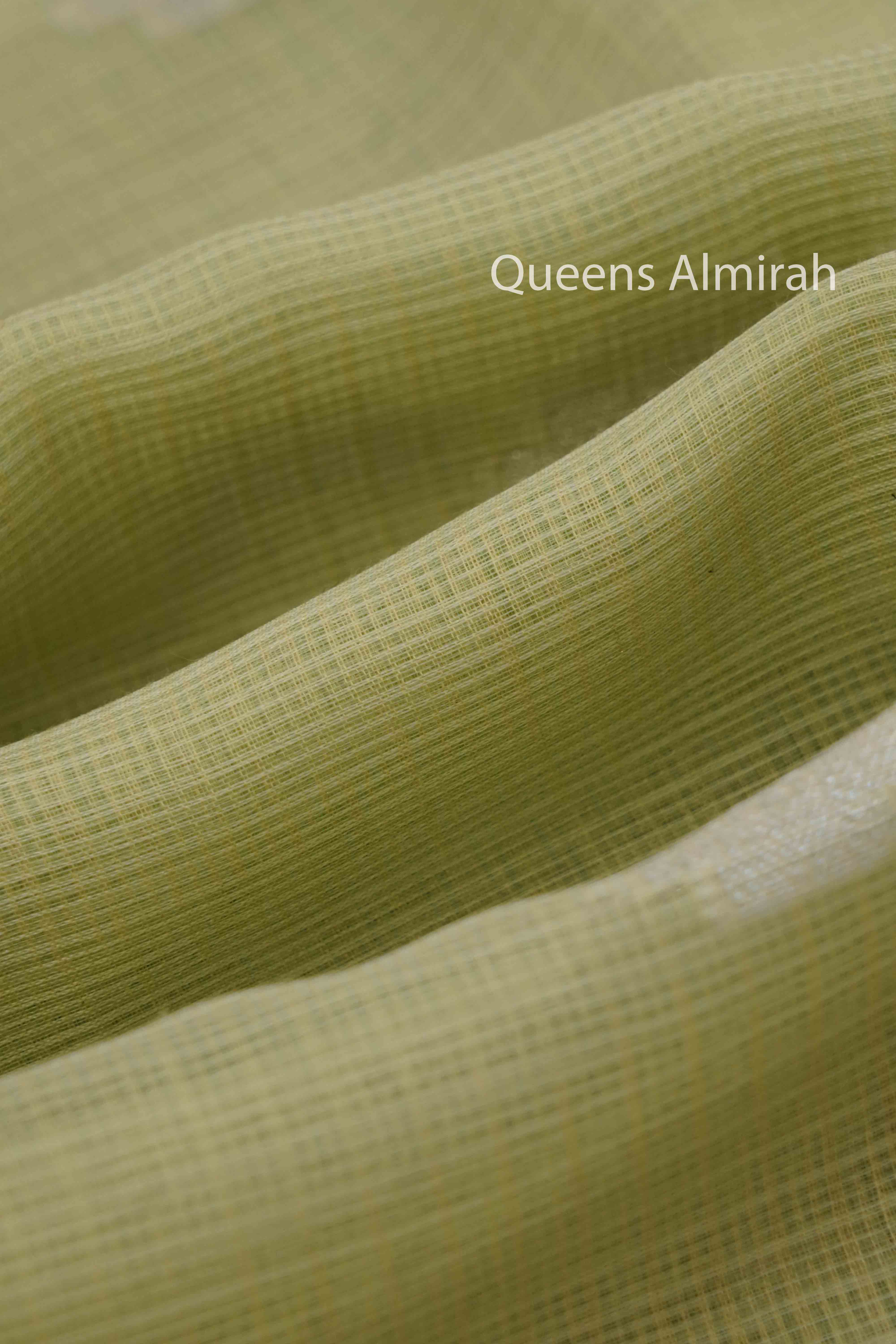 DUSKY GREEN KOTA SILK COTTON - Queens Jewel Emporium