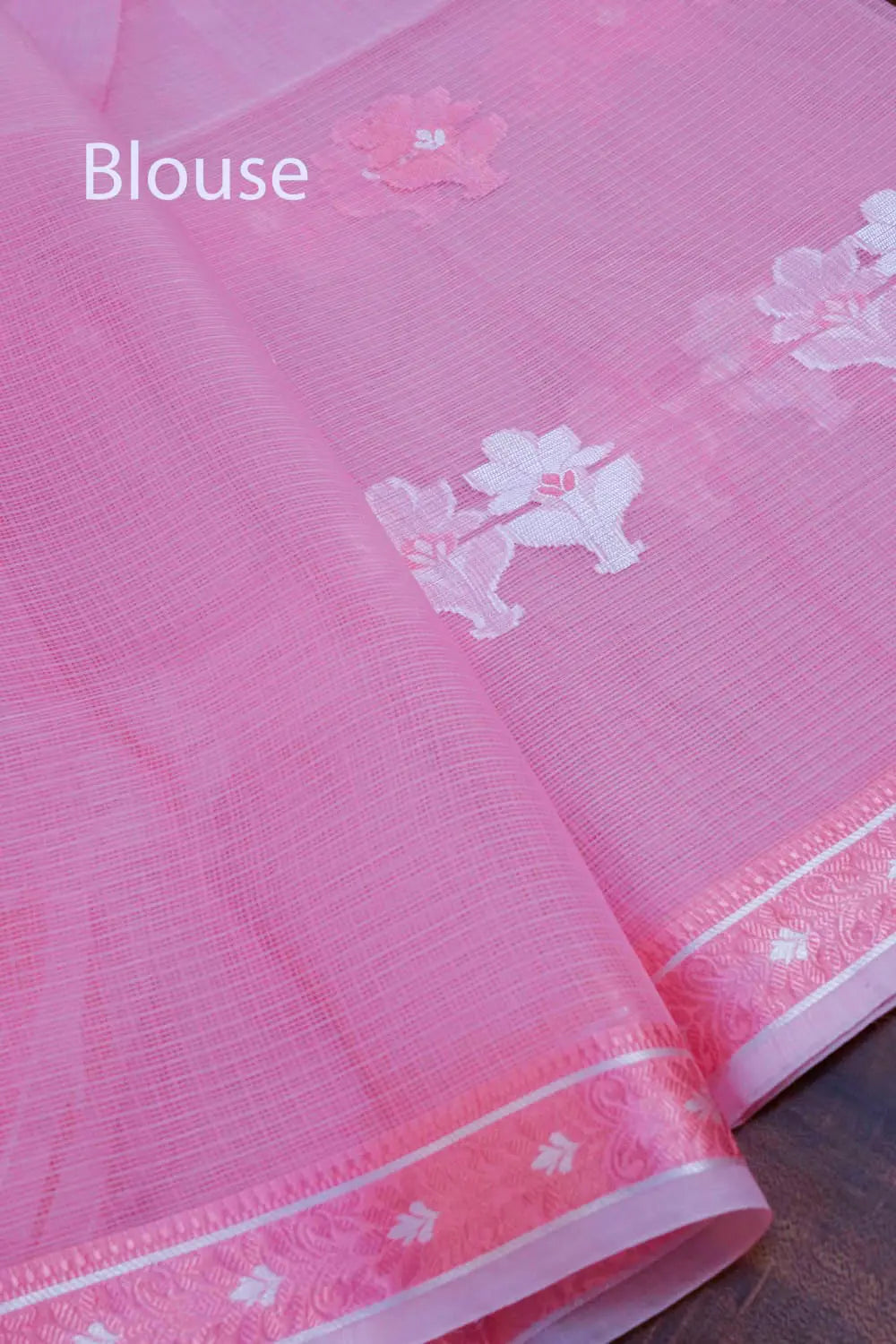 DUSKY PINK SEMI KOTA SILK COTTON 1 QUEENS ALMIRAH