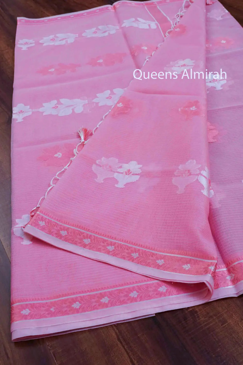 DUSKY PINK SEMI KOTA SILK COTTON 1 QUEENS ALMIRAH