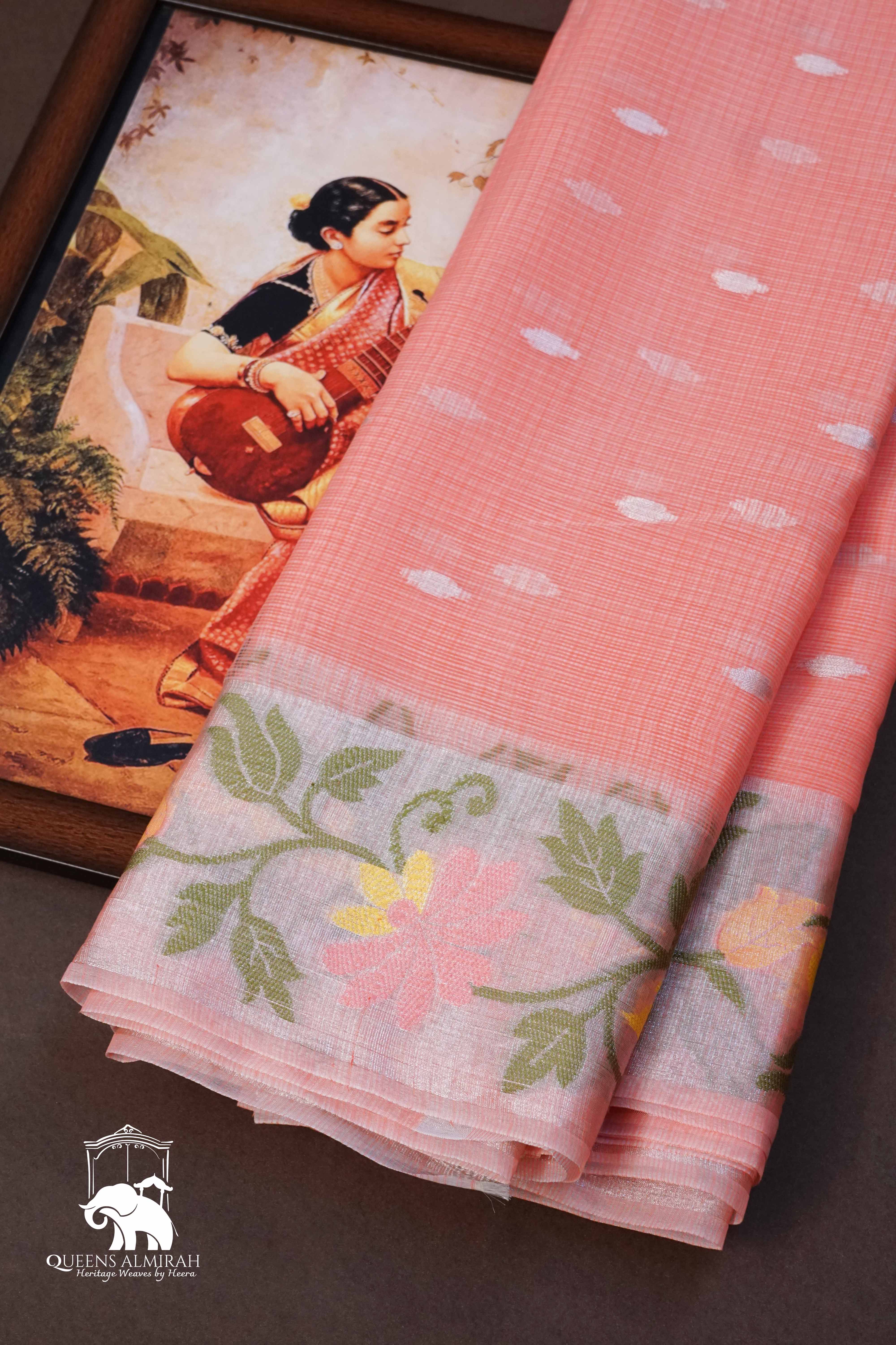 DUSKY PINK  KOTA SILK COTTON - Queens Jewel Emporium