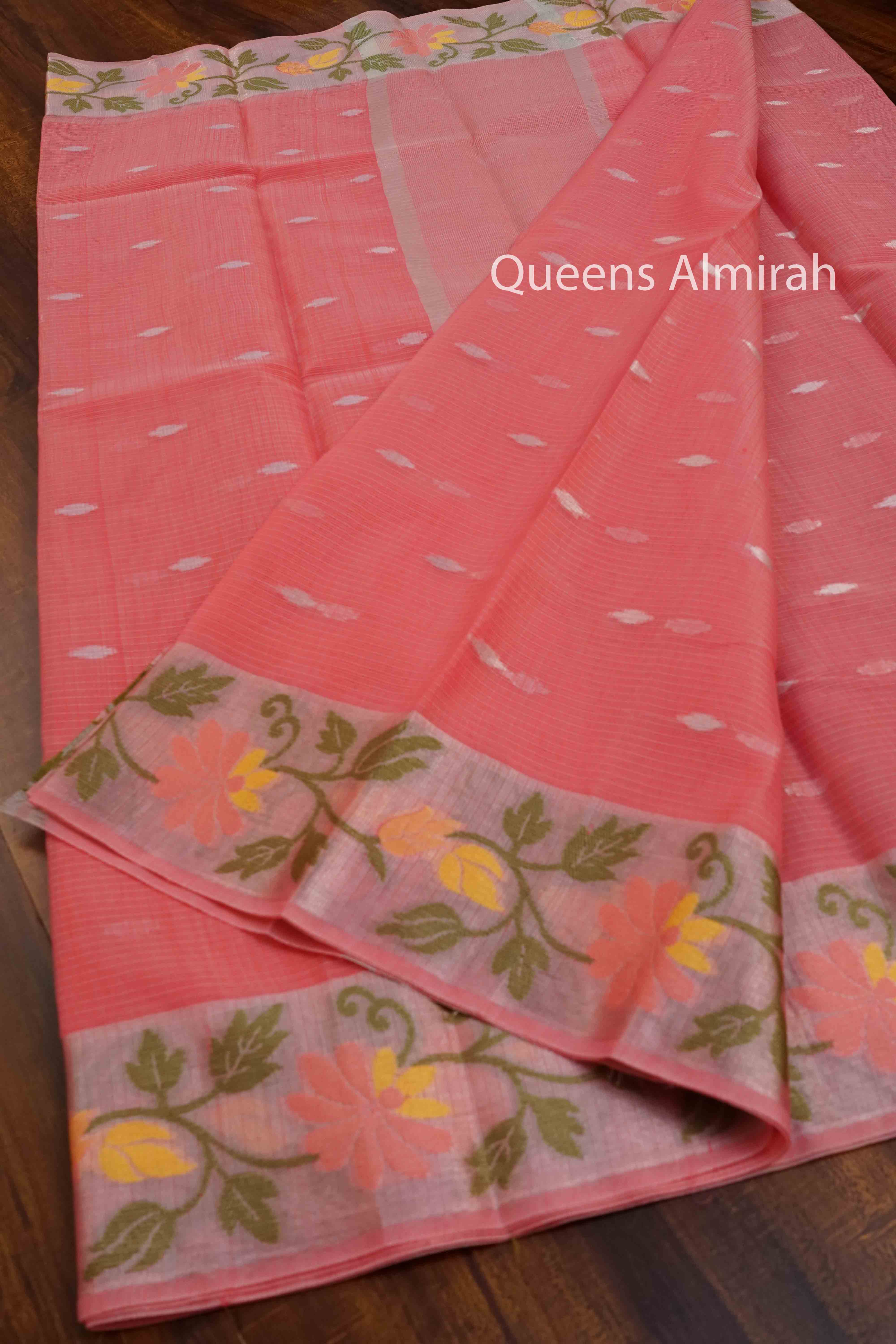 DUSKY PINK  KOTA SILK COTTON - Queens Jewel Emporium