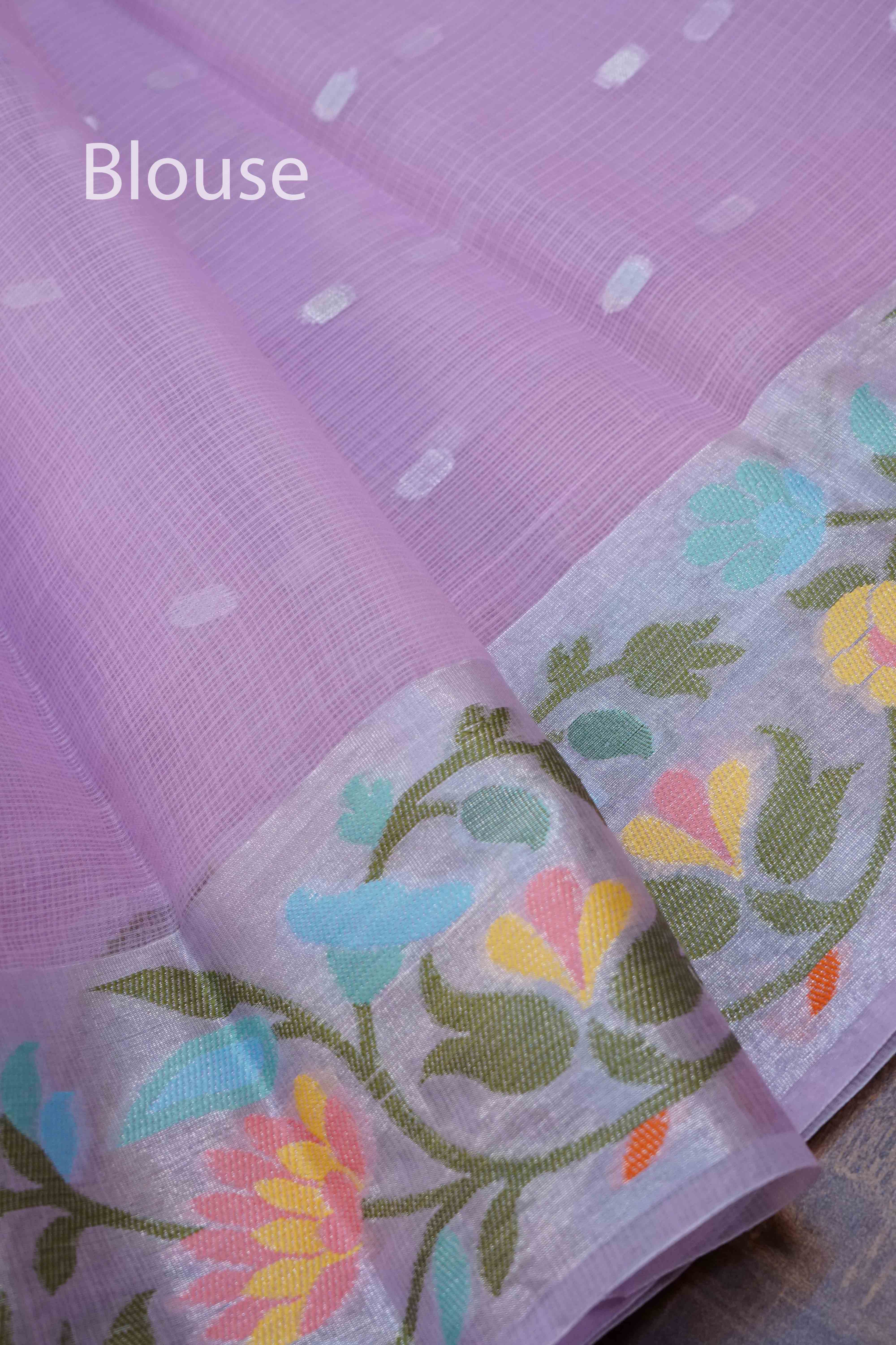 FADED PINK KOTA SILK COTTON - Queens Jewel Emporium