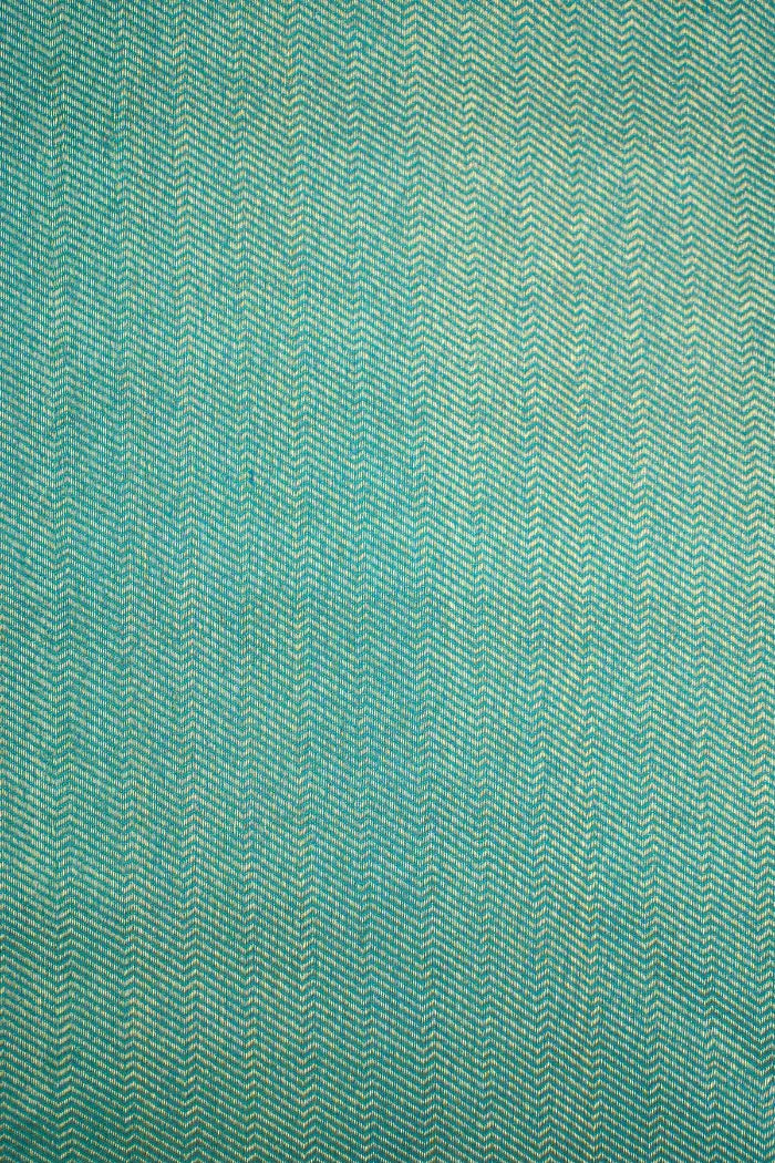 GREEN TEAL WITH OCEAN BLUE PURE KANCHIVARAM SILK SAREE - Queens Jewel Emporium