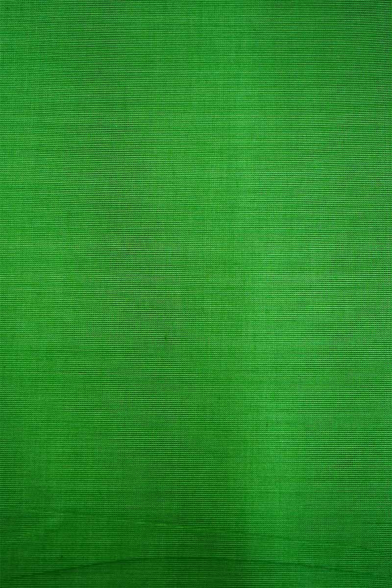 GREEN WITH BLUISH CYAN KANCHI COTTON SAREE - Queens Jewel Emporium