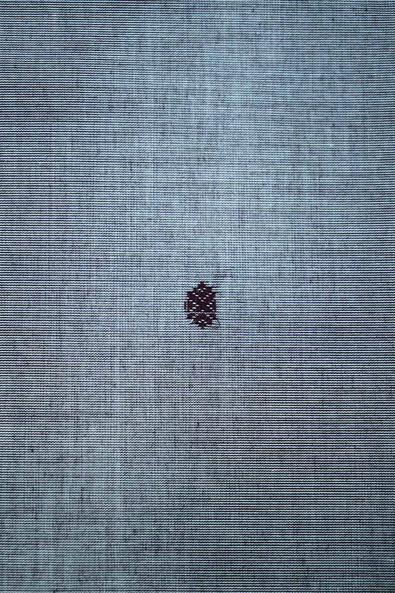 GREY WITH RETTA PETTA GREEN KANCHI COTTON SAREE - Queens Jewel Emporium