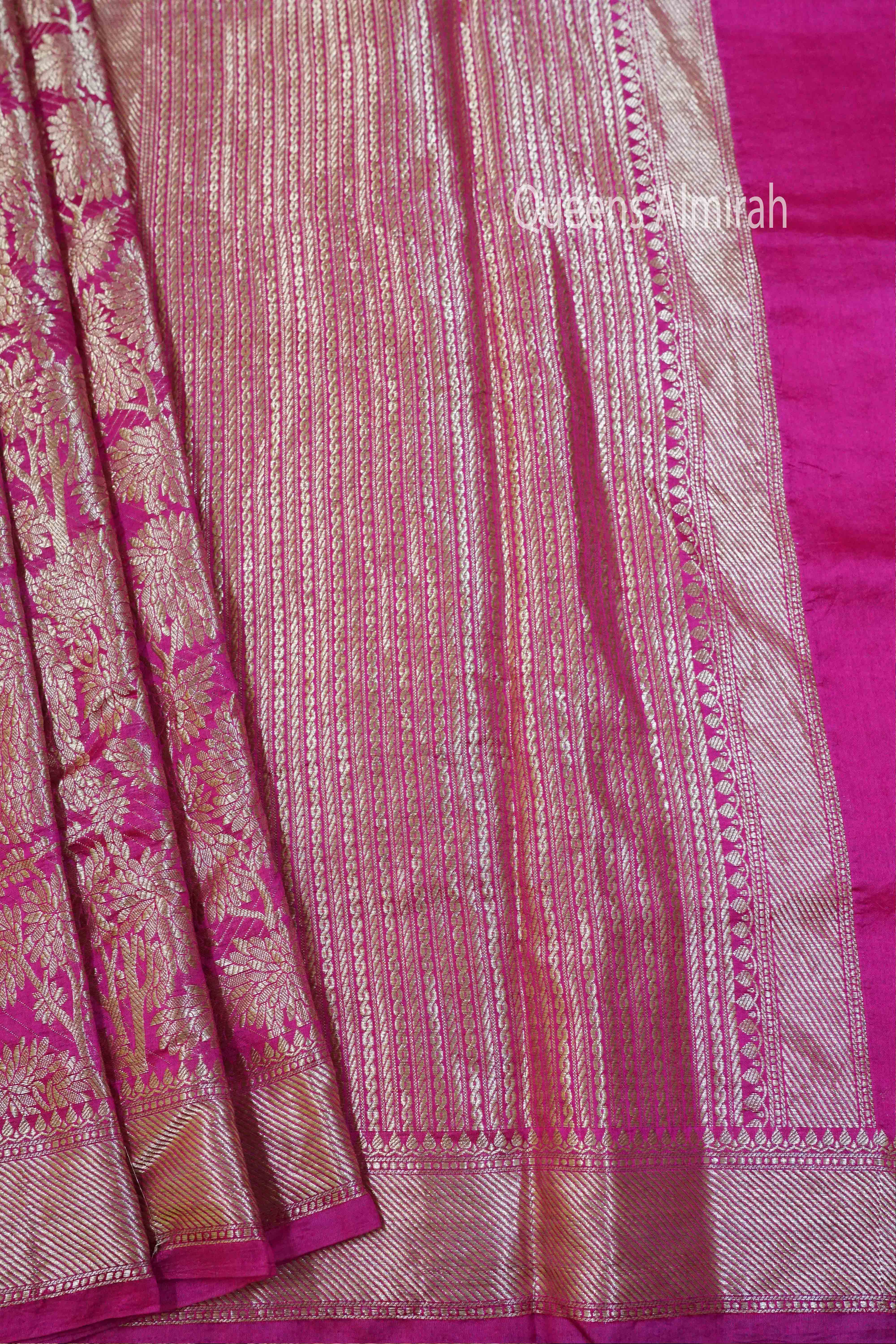 JAZZBERRY JAM BANARASI SILK SAREE - Queens Jewel Emporium
