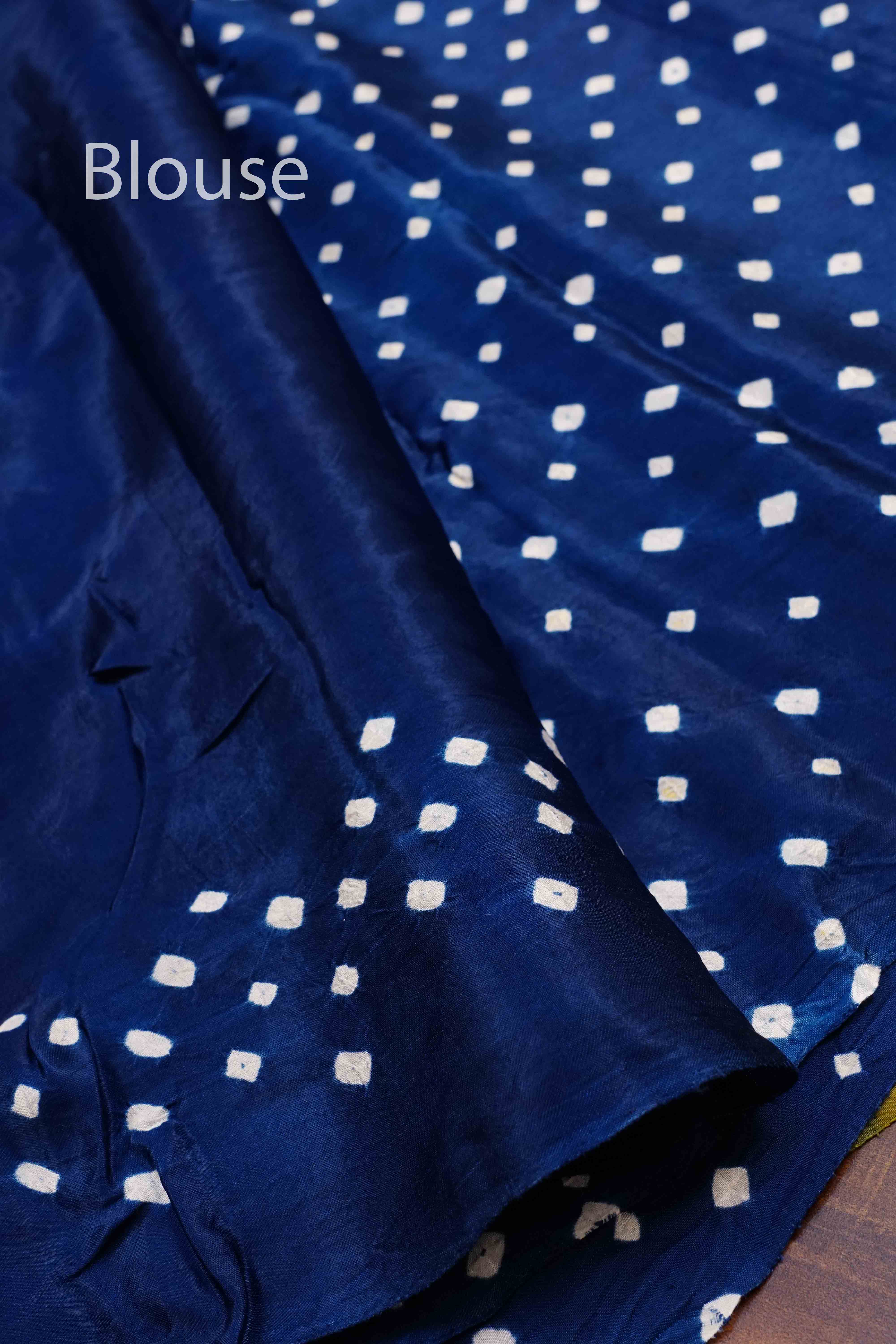 MARINE BLUE MODAL SILK SAREE - Queens Jewel Emporium