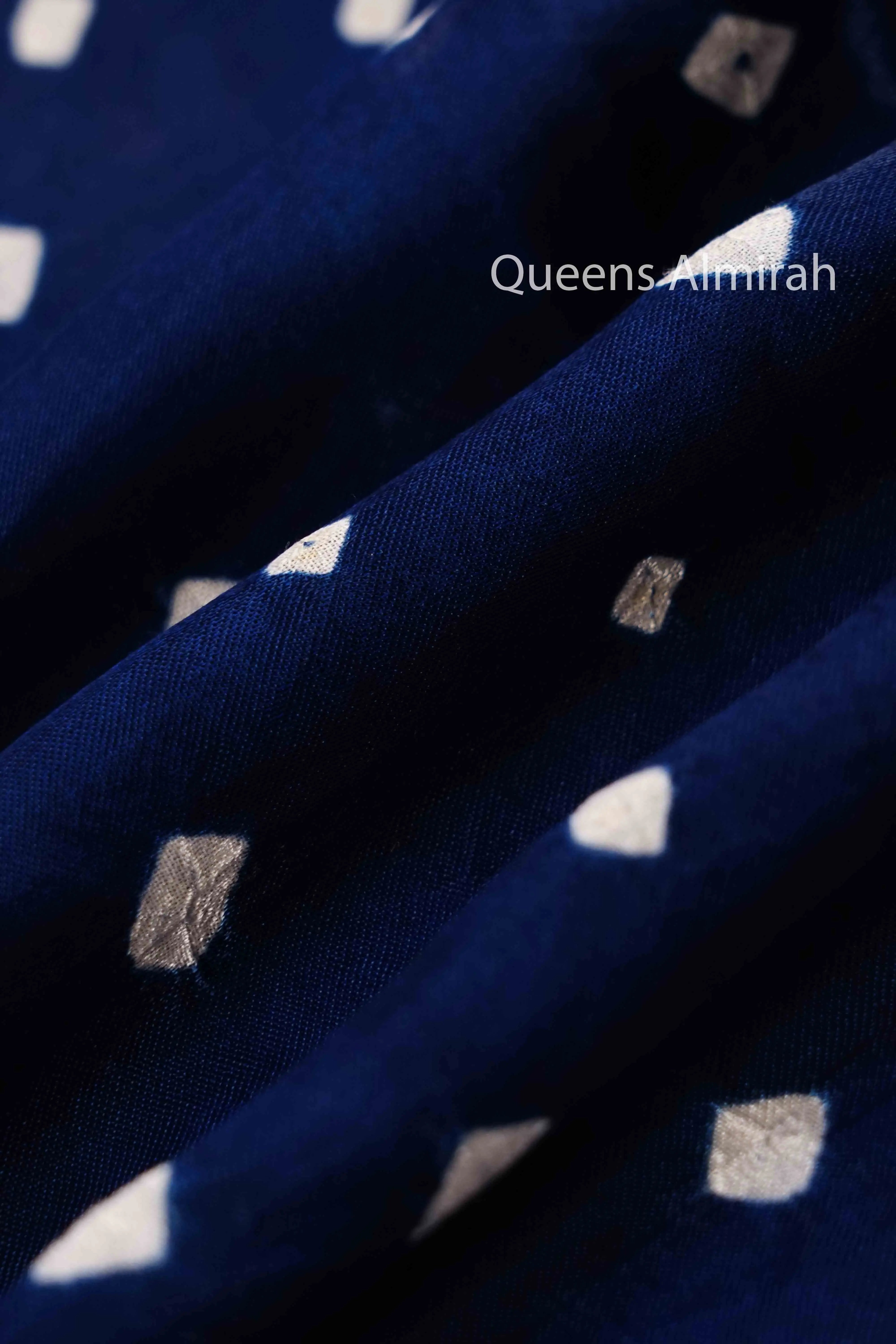 MARINE BLUE MODAL SILK SAREE - Queens Jewel Emporium