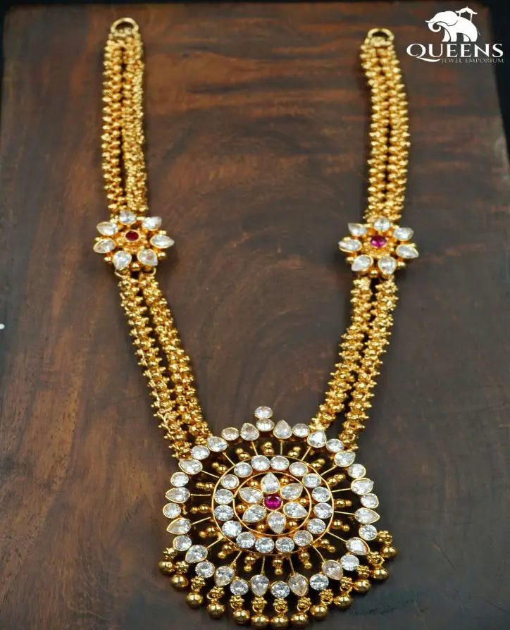 MITHRA ZIRCON HARAM - Queens Jewel Emporium