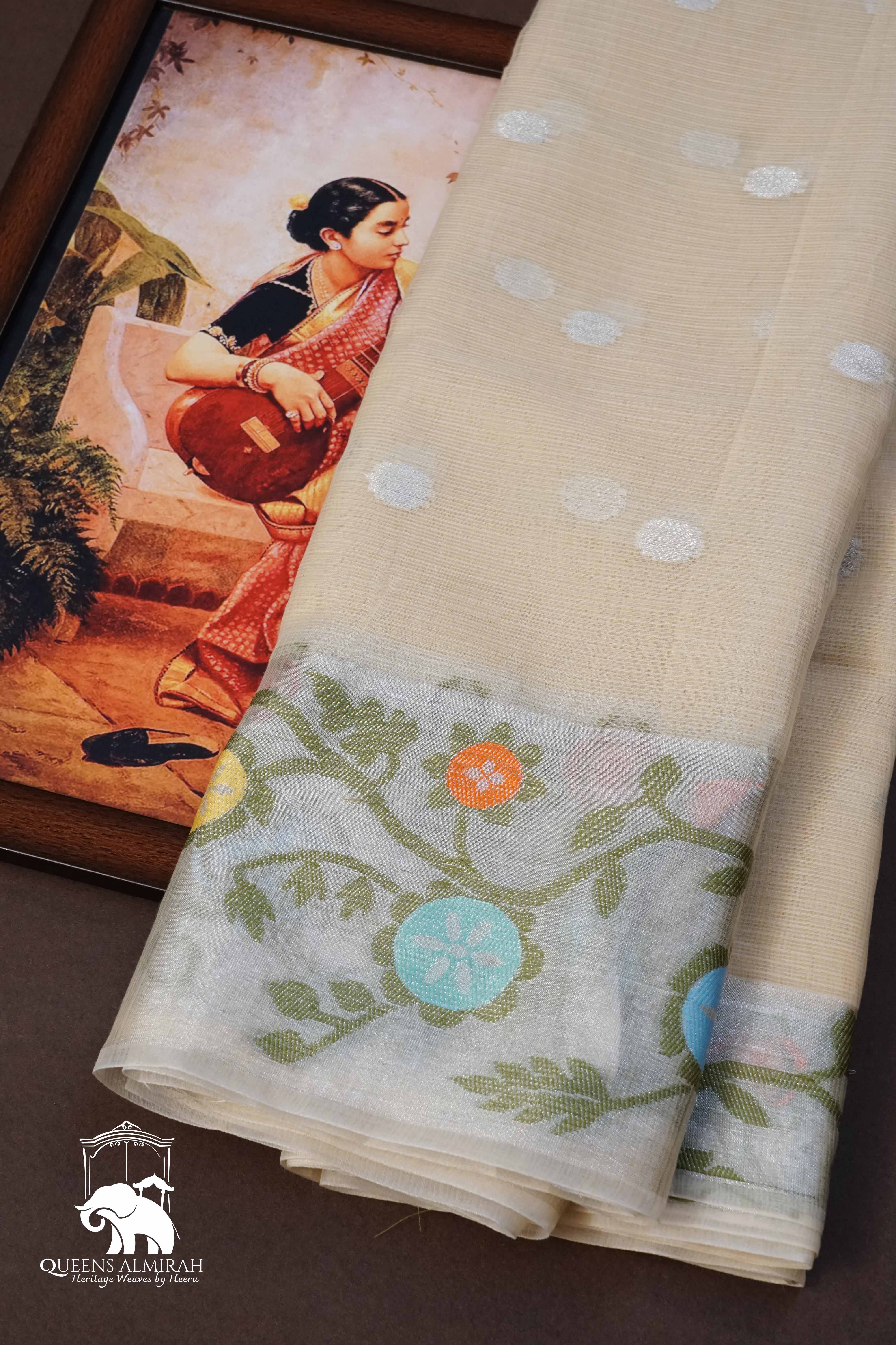 OFF WHITE KOTA SILK COTTON - Queens Jewel Emporium