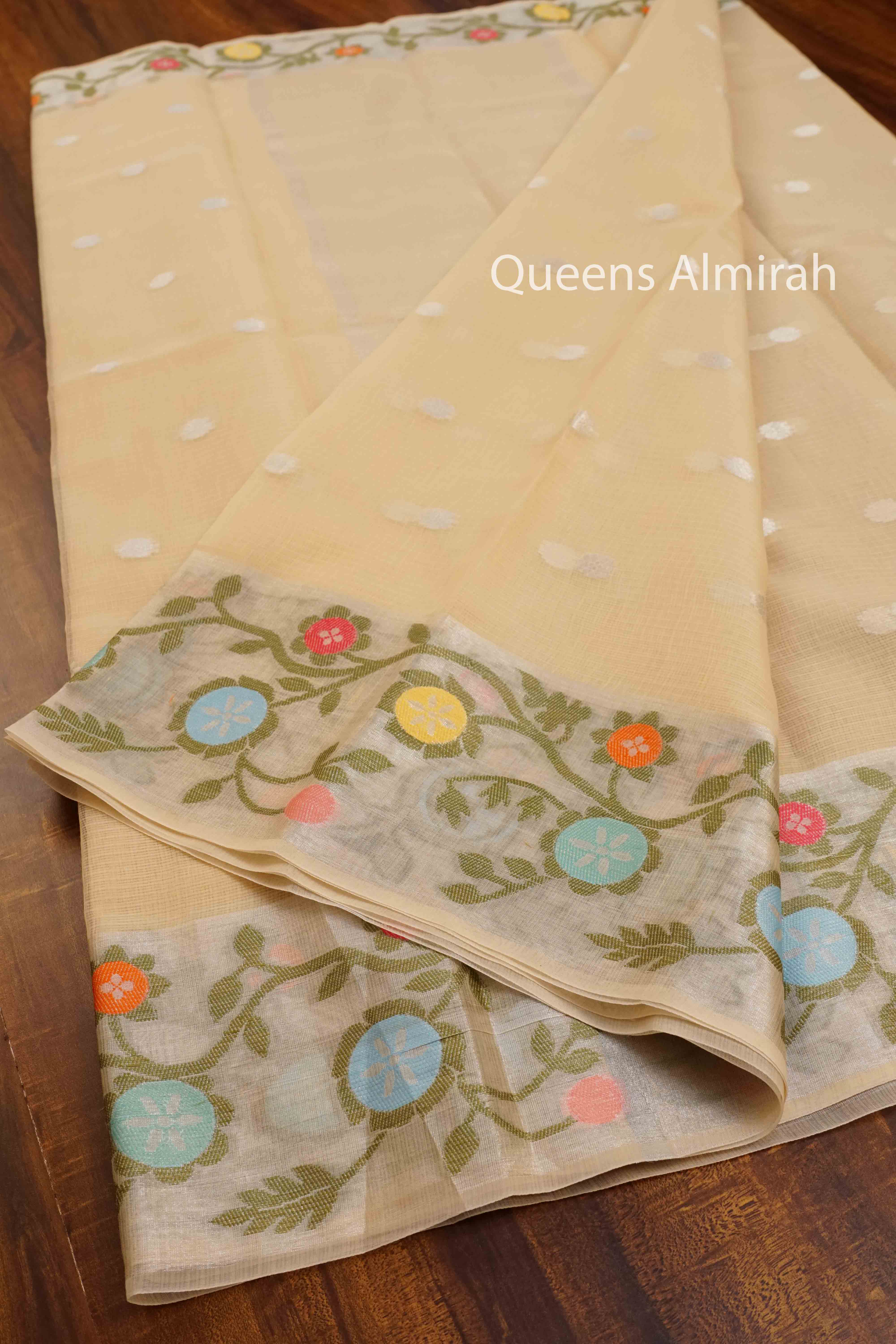 OFF WHITE KOTA SILK COTTON - Queens Jewel Emporium