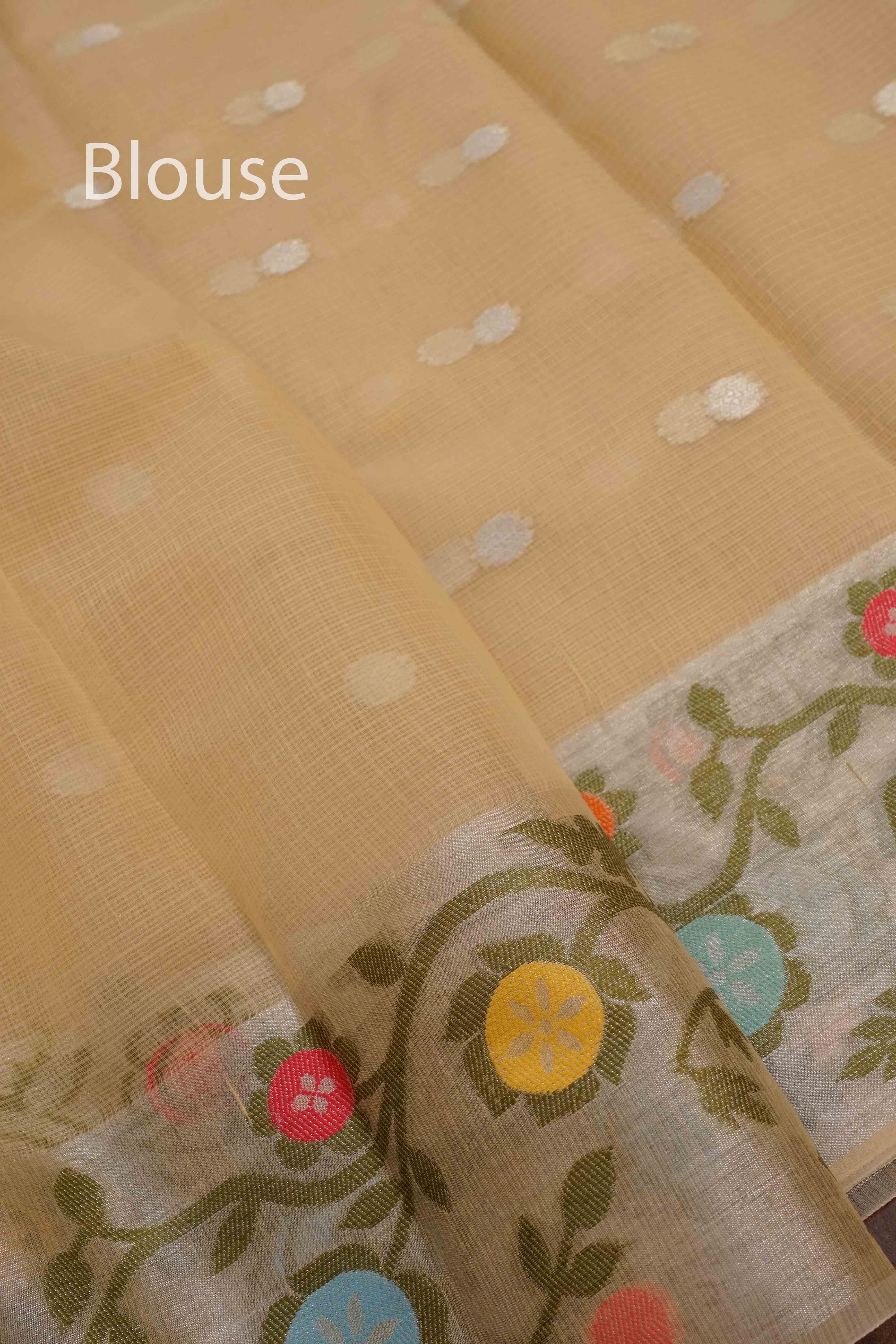 OFF WHITE KOTA SILK COTTON - Queens Jewel Emporium