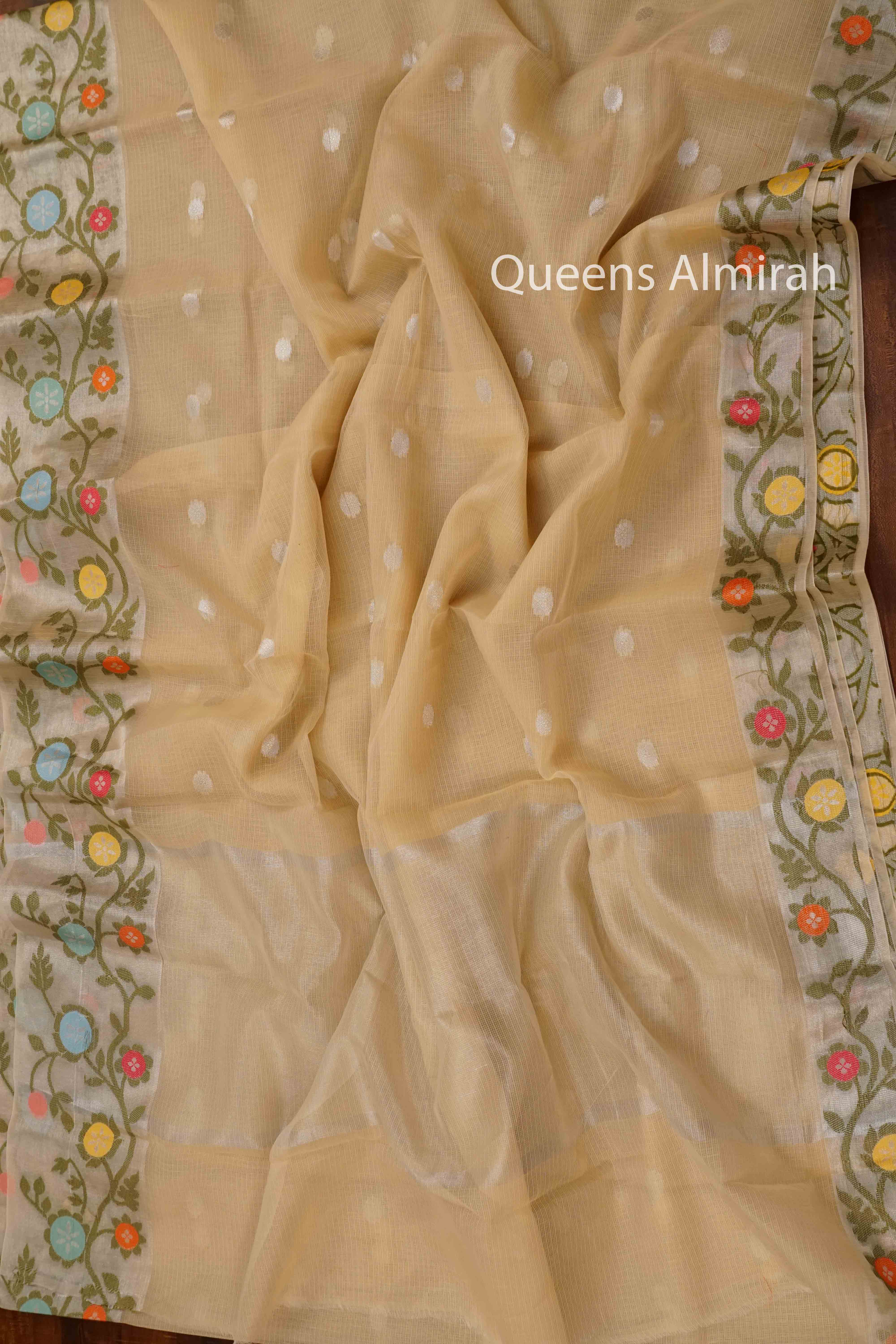 OFF WHITE KOTA SILK COTTON - Queens Jewel Emporium