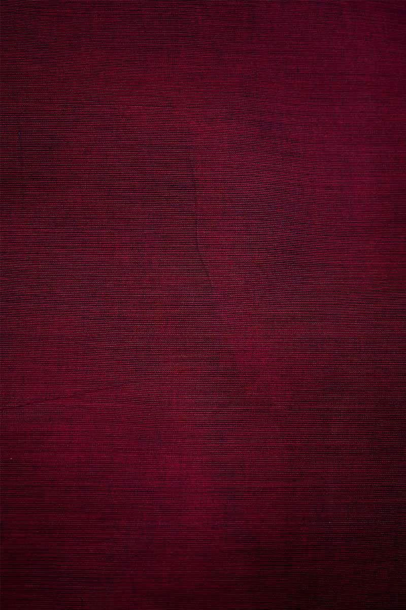 PLAIN MAROON SAREE WITH GANGA JAMUNA BORDER KANCHI COTTON - Queens Jewel Emporium
