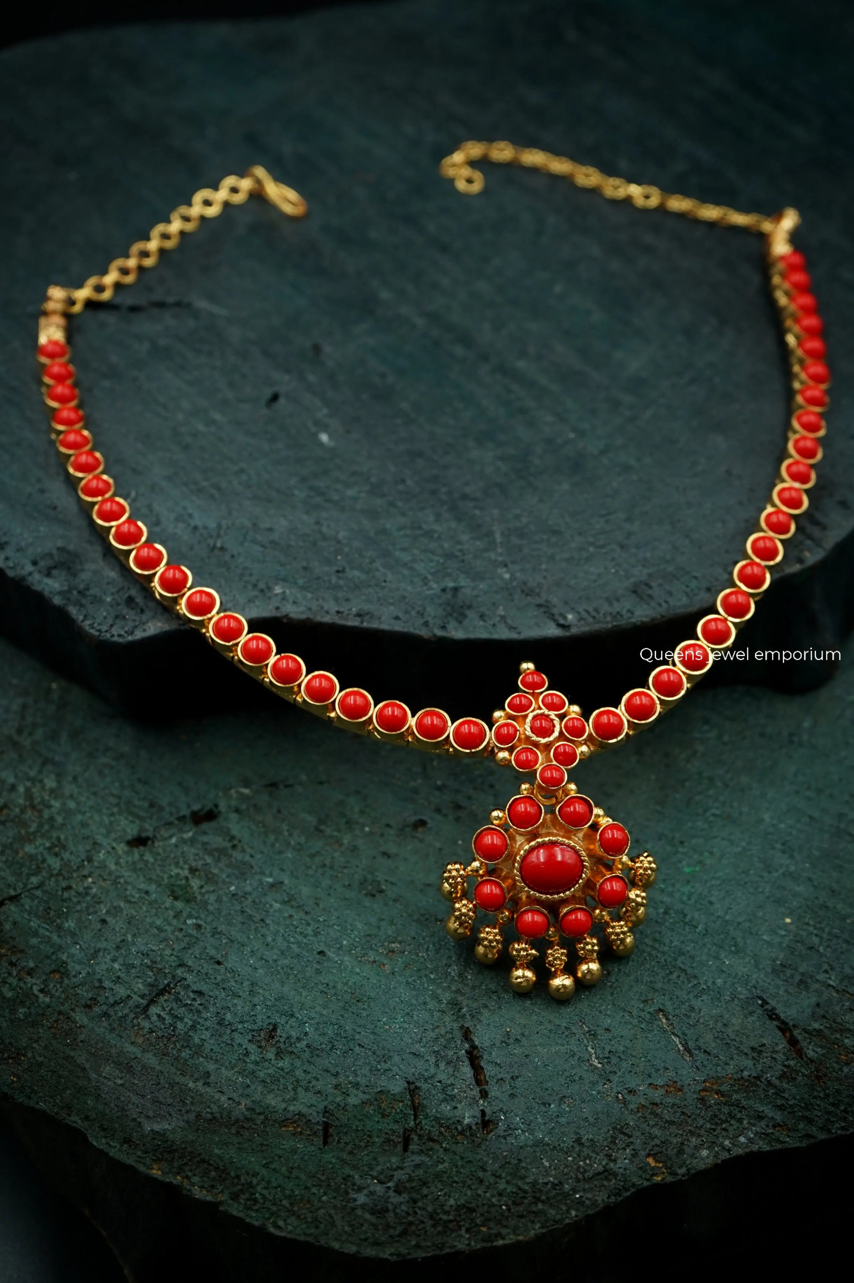 Padmini Adigai Coral - Queens Jewel Emporium