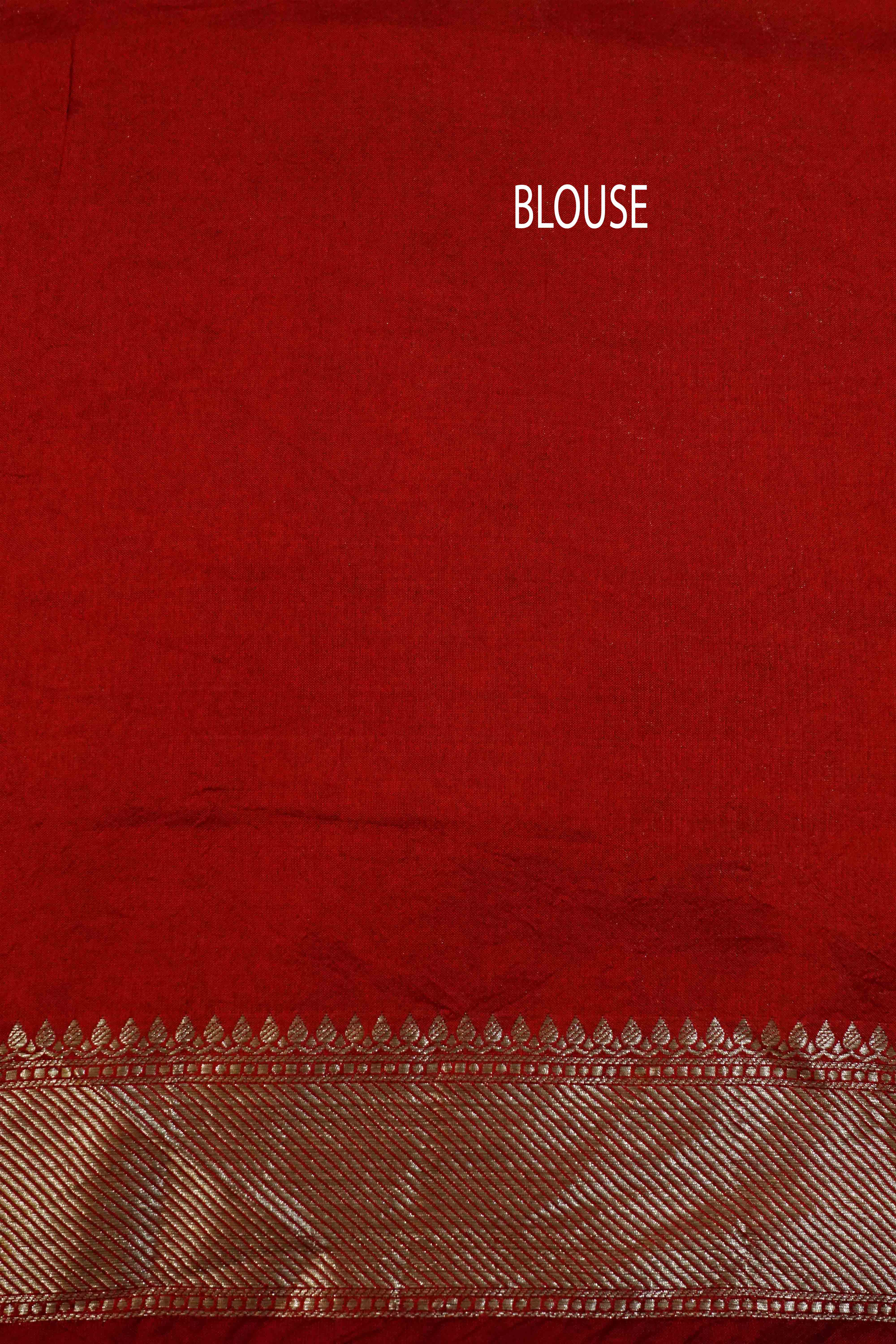 RED BERRY BANARASI SILK SAREE - Queens Jewel Emporium