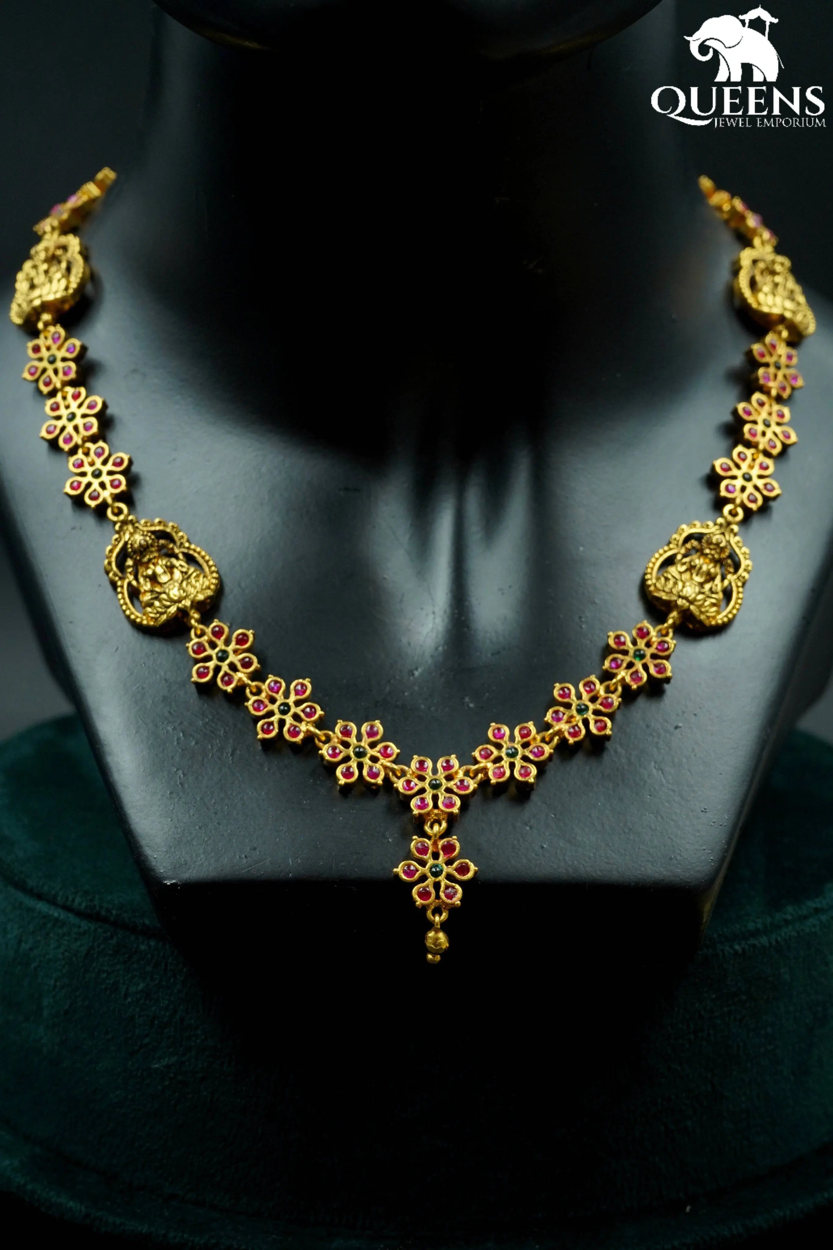 SILLARA NECKLACE - RED - Queens Jewel Emporium