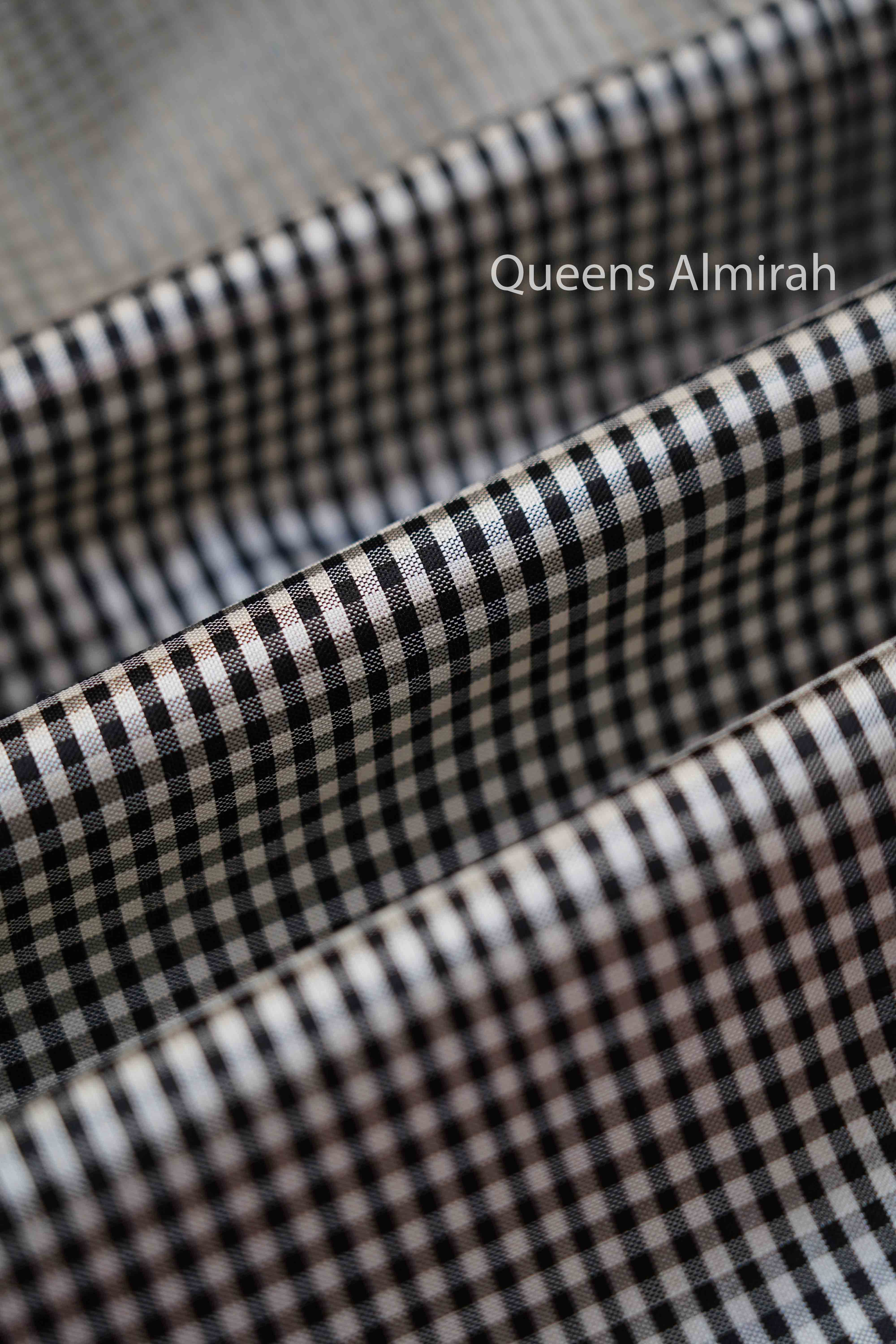 White And Black Checks With Magenta Pure Ikat Silk Saree - Queens Jewel Emporium