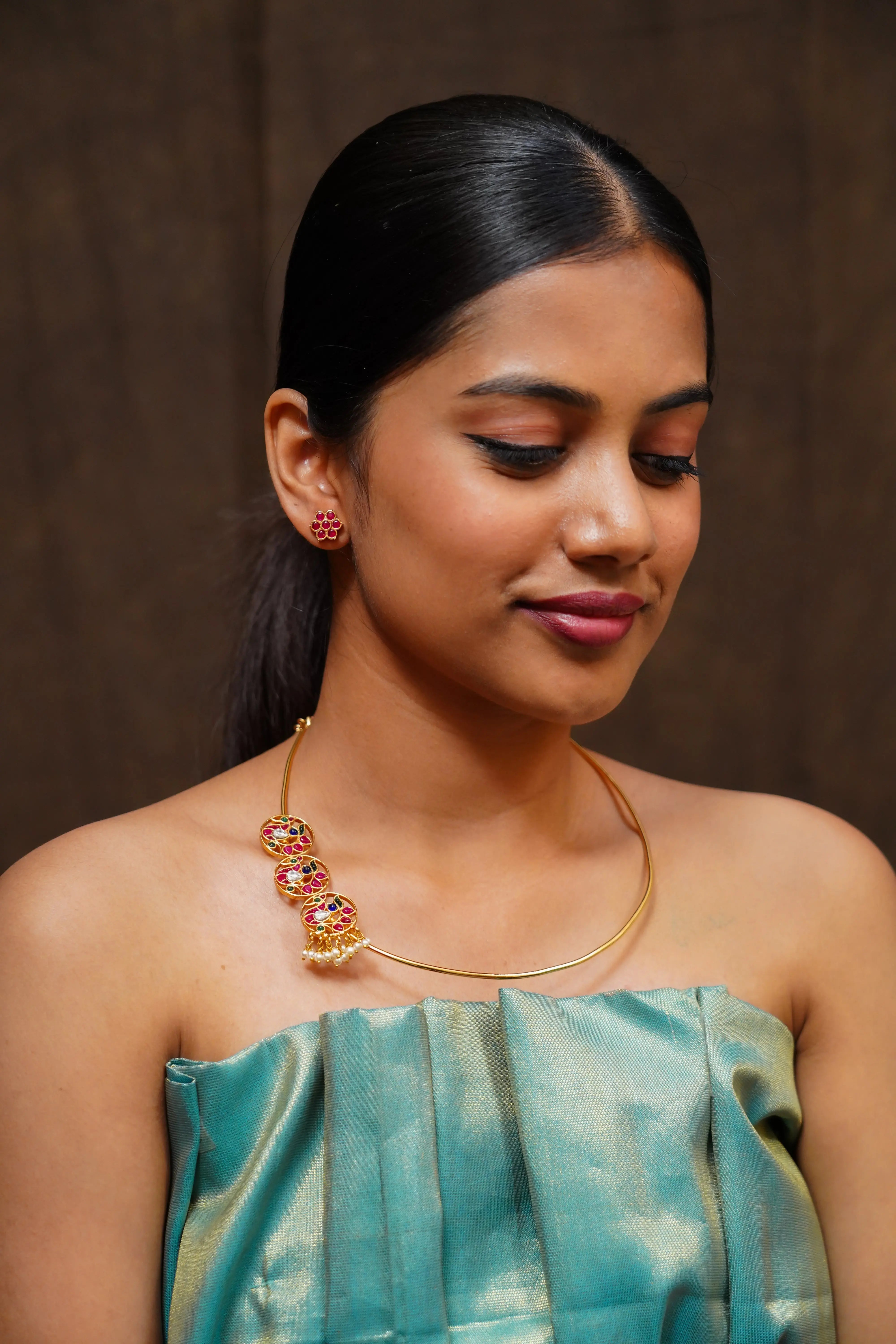Yuktha Hasli Necklace Affordable Gold Plated Fashion Jewellery yuktha-hasli-necklace-affordable-gold-plated-fashion-jewellery
