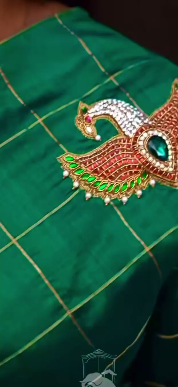 Maya Pakshi Designer Pure Chanderi Silk Saree