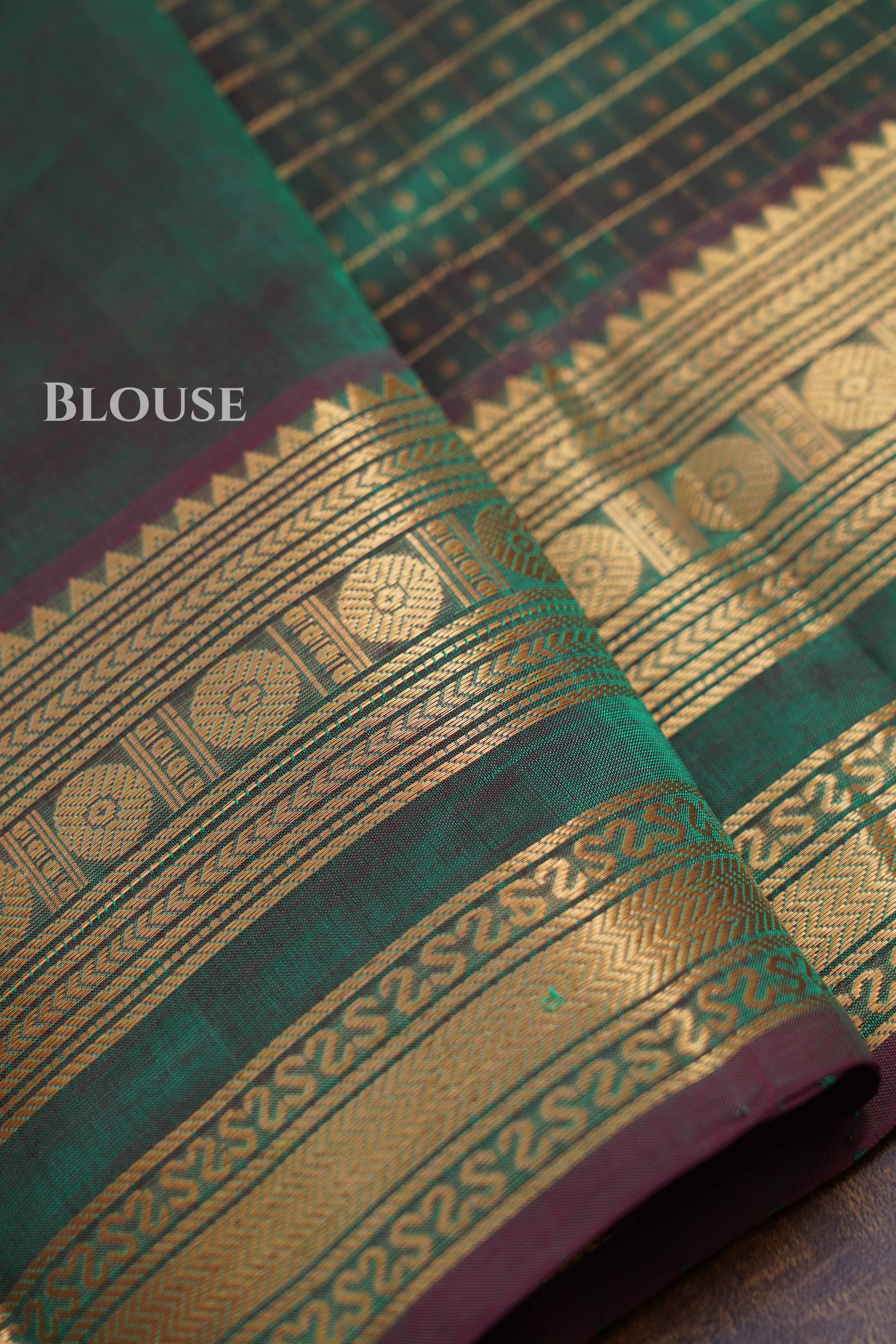 Green Pure Kanchi Silk Cotton Saree