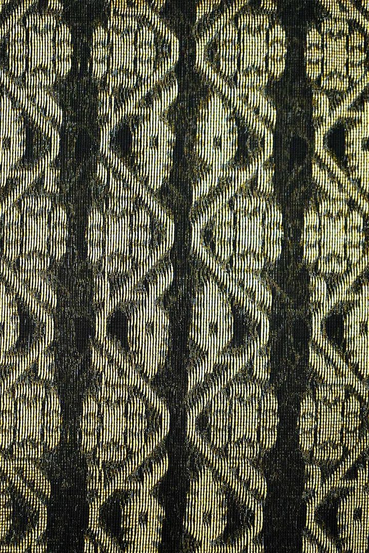 ELEPHANT GREY BROCADE SILK COTTON SAREE - Queens Jewel Emporium