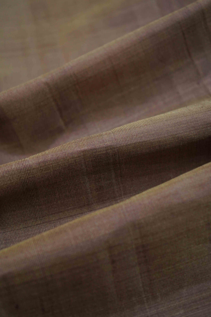 PURPLISH GREY WITH PLUM PURPLE KANCHIVARAM SILK SAREE - Queens Jewel Emporium