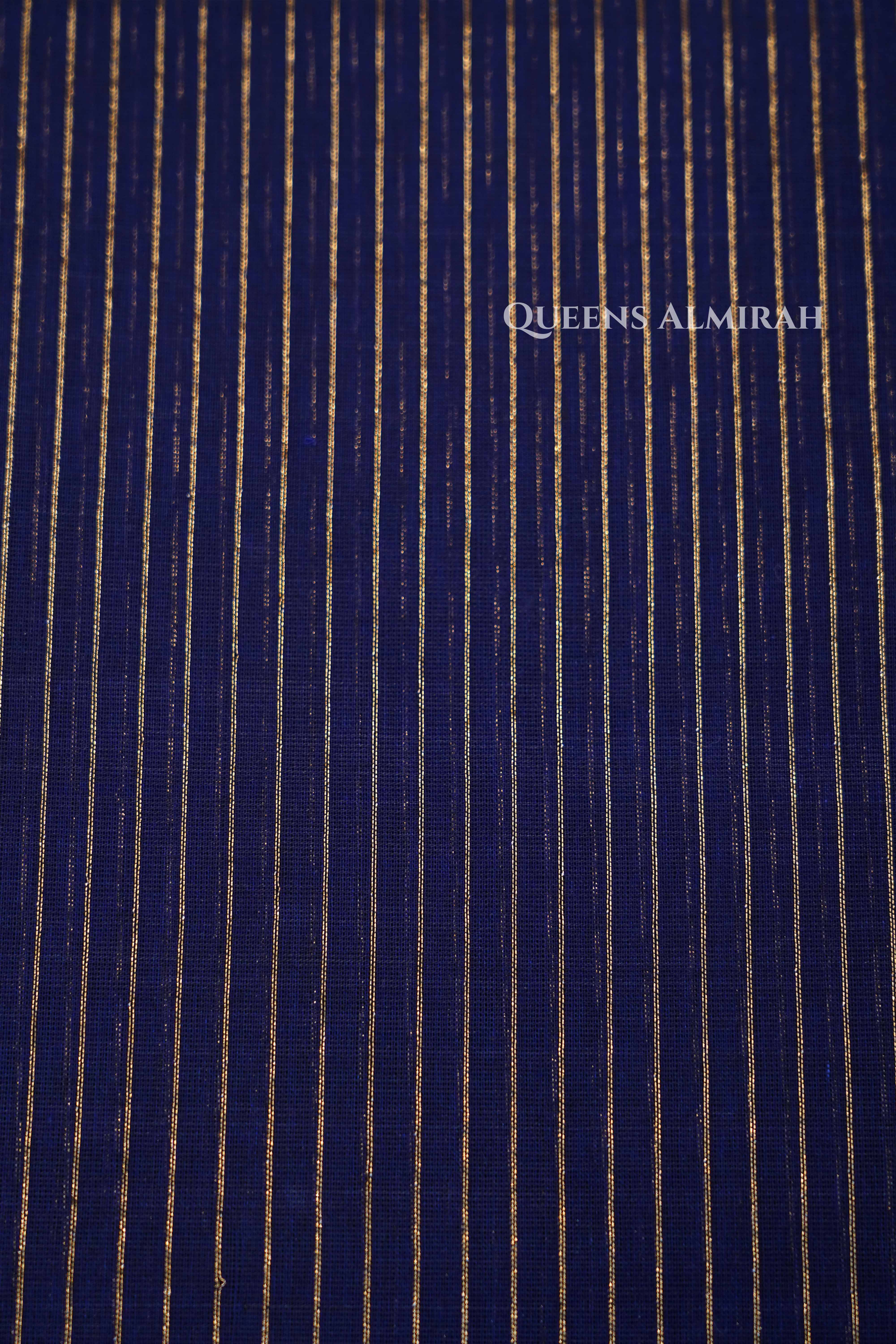 Navy Blue Kanchi Cotton Saree