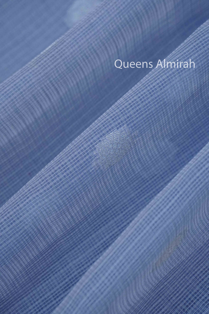 DUSKY BLUE KOTA SILK COTTON - Queens Jewel Emporium